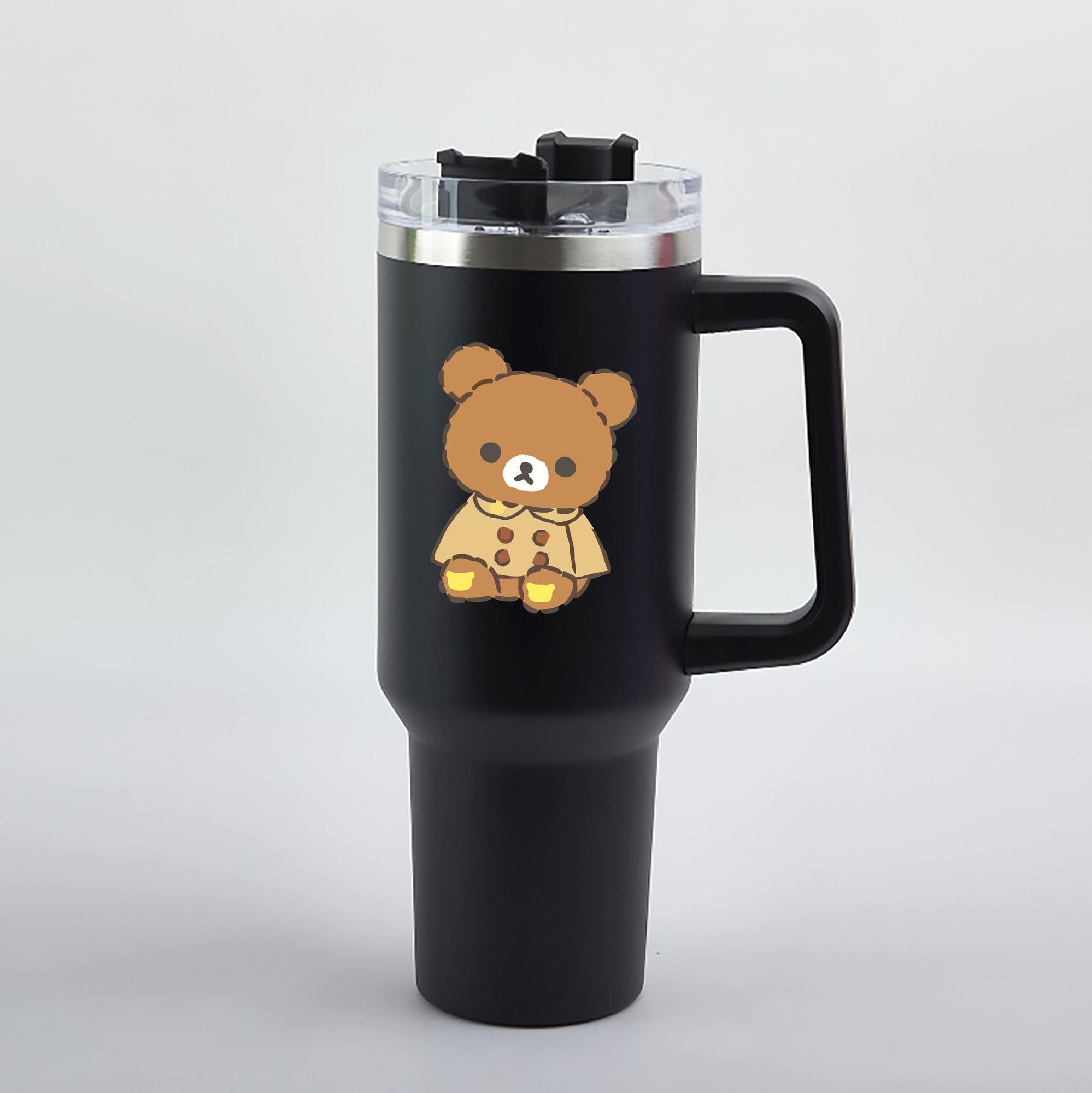 （画像用） リラックマ リラックマ キイロイトリ Rilakkuma Korilakkuma Kiiroitori 1200mL車用タンブラー（カラープリント）