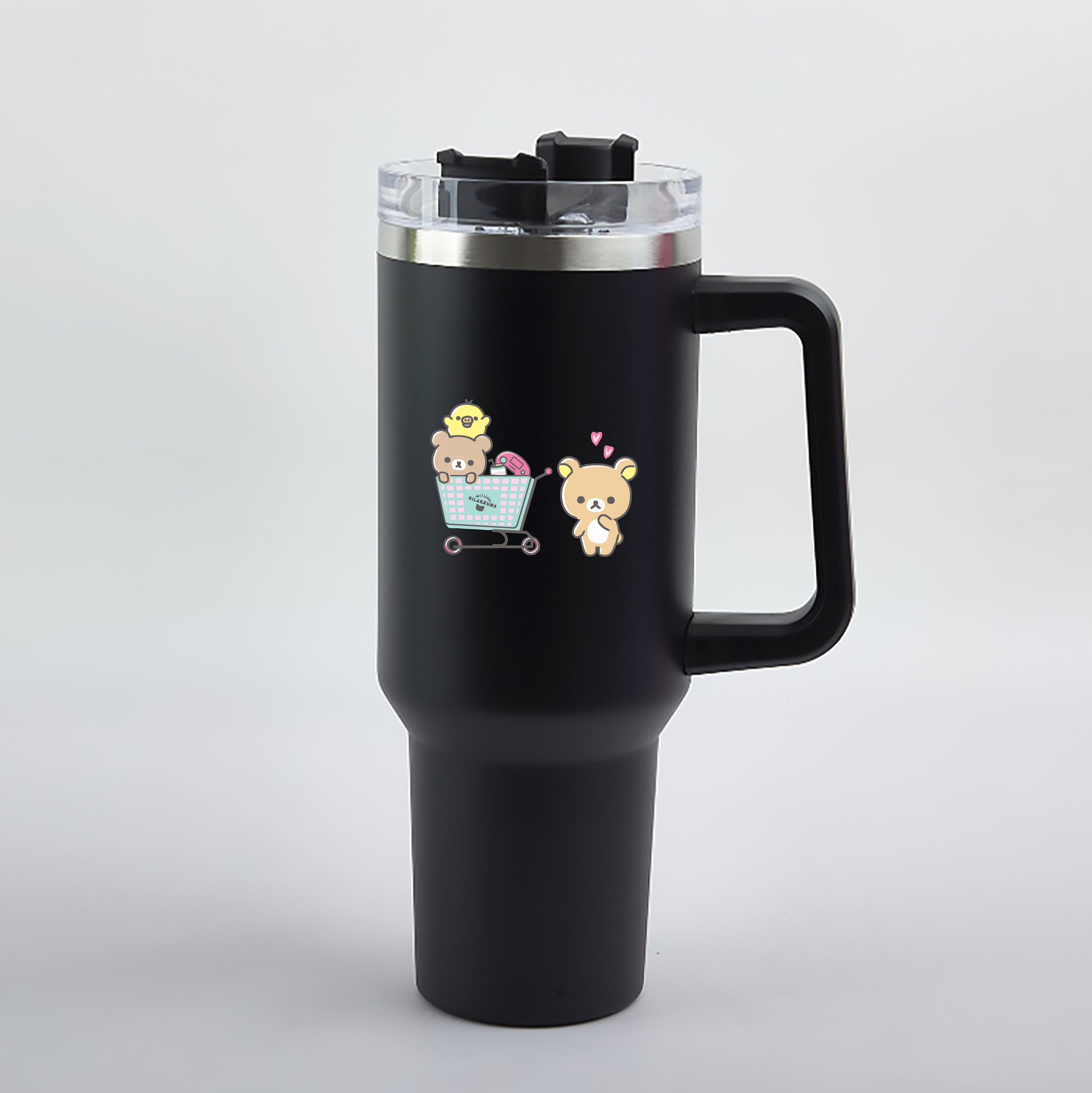 （画像用） リラックマ リラックマ キイロイトリ Rilakkuma Korilakkuma Kiiroitori 1200mL車用タンブラー（カラープリント）