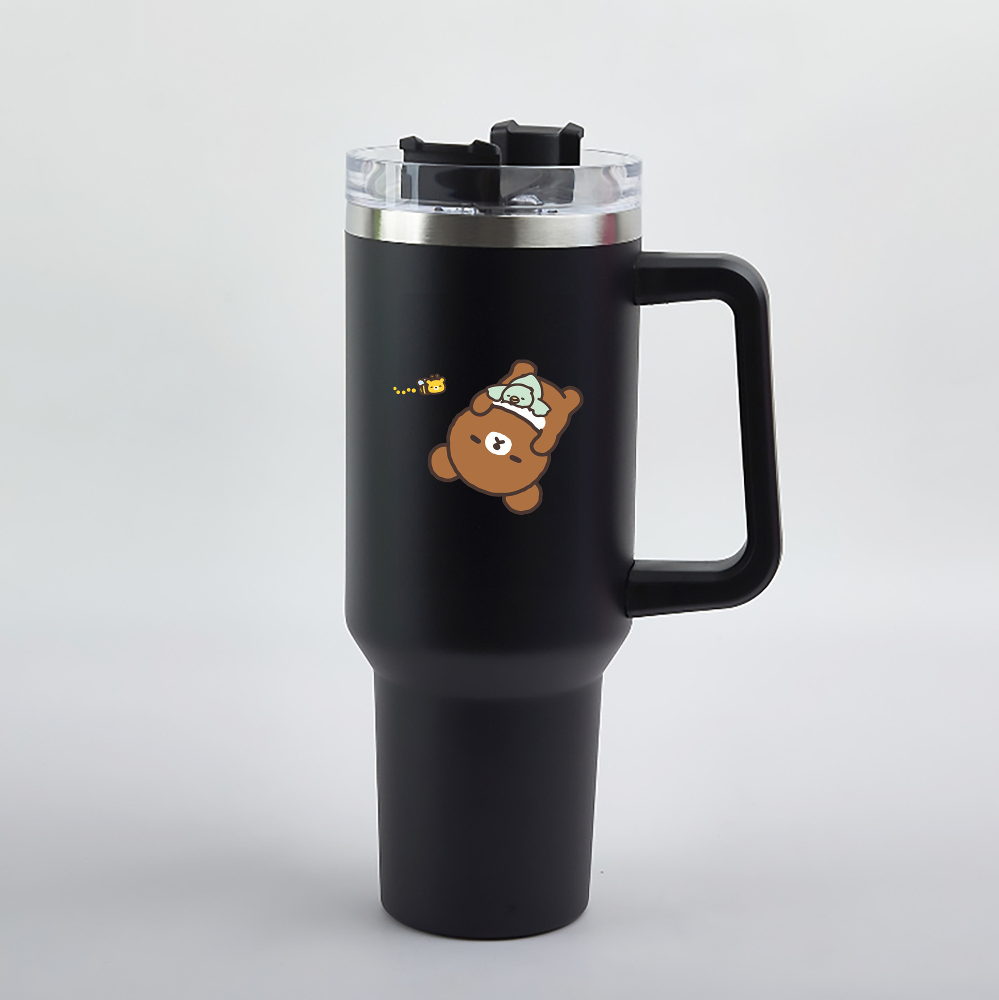 （画像用） リラックマ リラックマ キイロイトリ Rilakkuma Korilakkuma Kiiroitori 1200mL車用タンブラー（カラープリント）