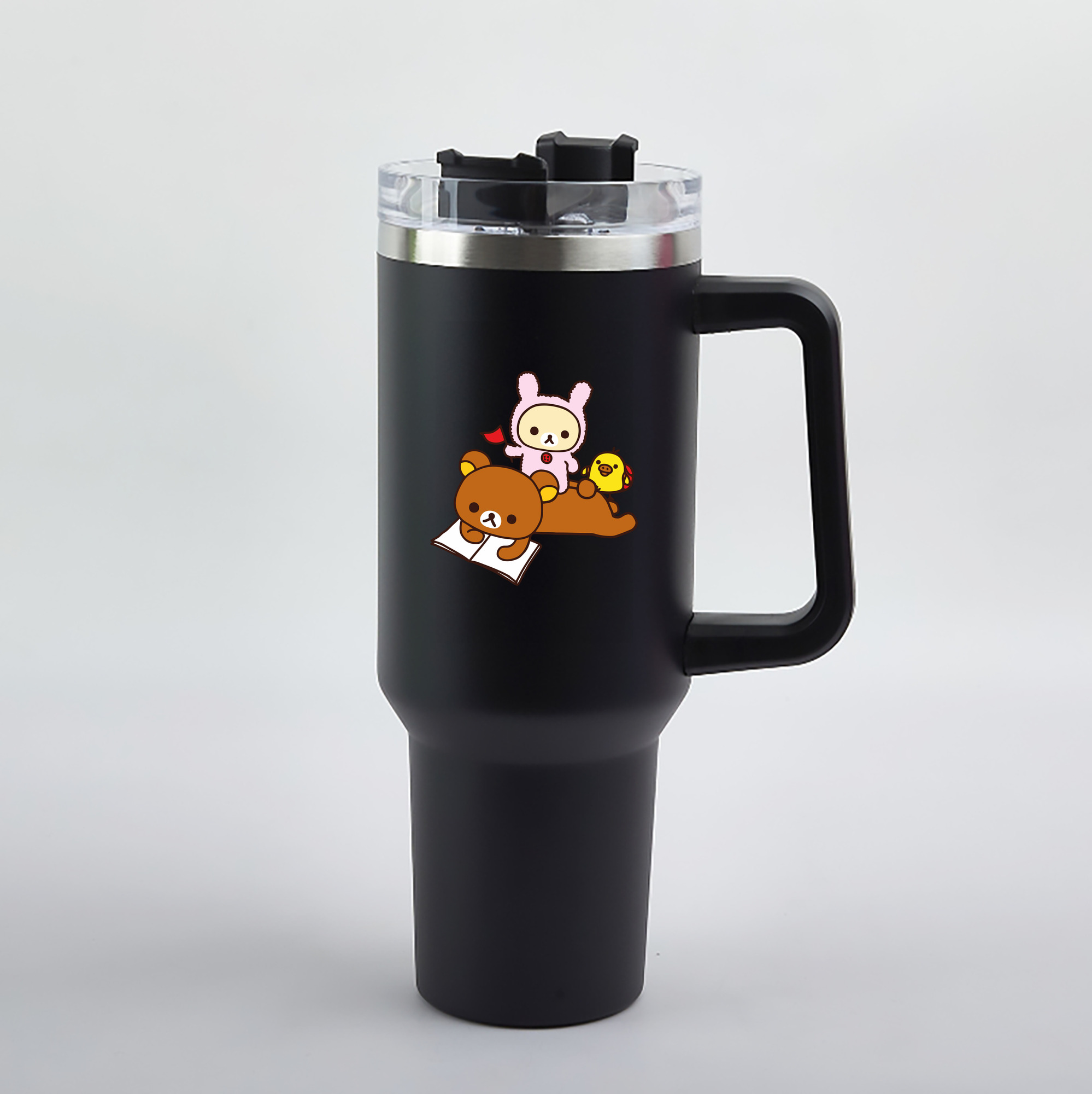（画像用） リラックマ リラックマ キイロイトリ Rilakkuma Korilakkuma Kiiroitori 1200mL車用タンブラー（カラープリント）