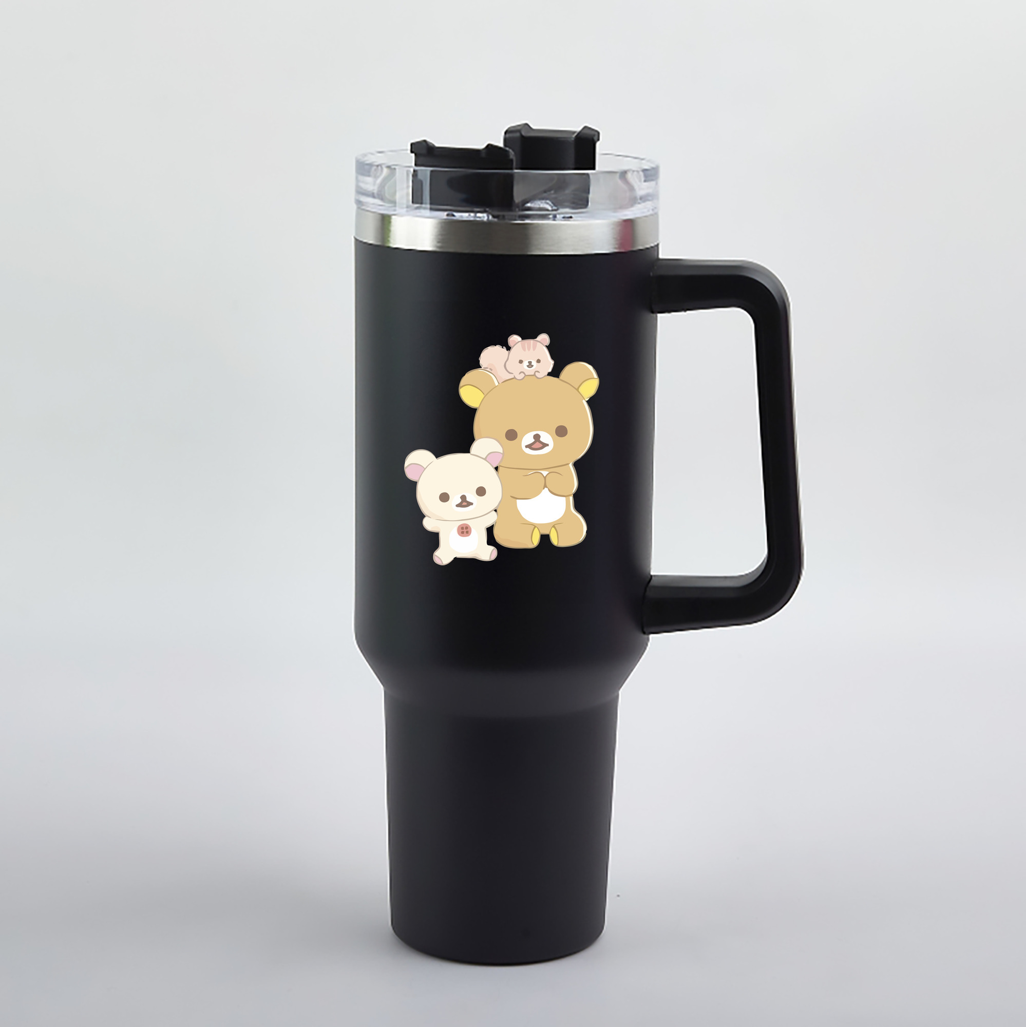 （画像用） リラックマ リラックマ キイロイトリ Rilakkuma Korilakkuma Kiiroitori 1200mL車用タンブラー（カラープリント）