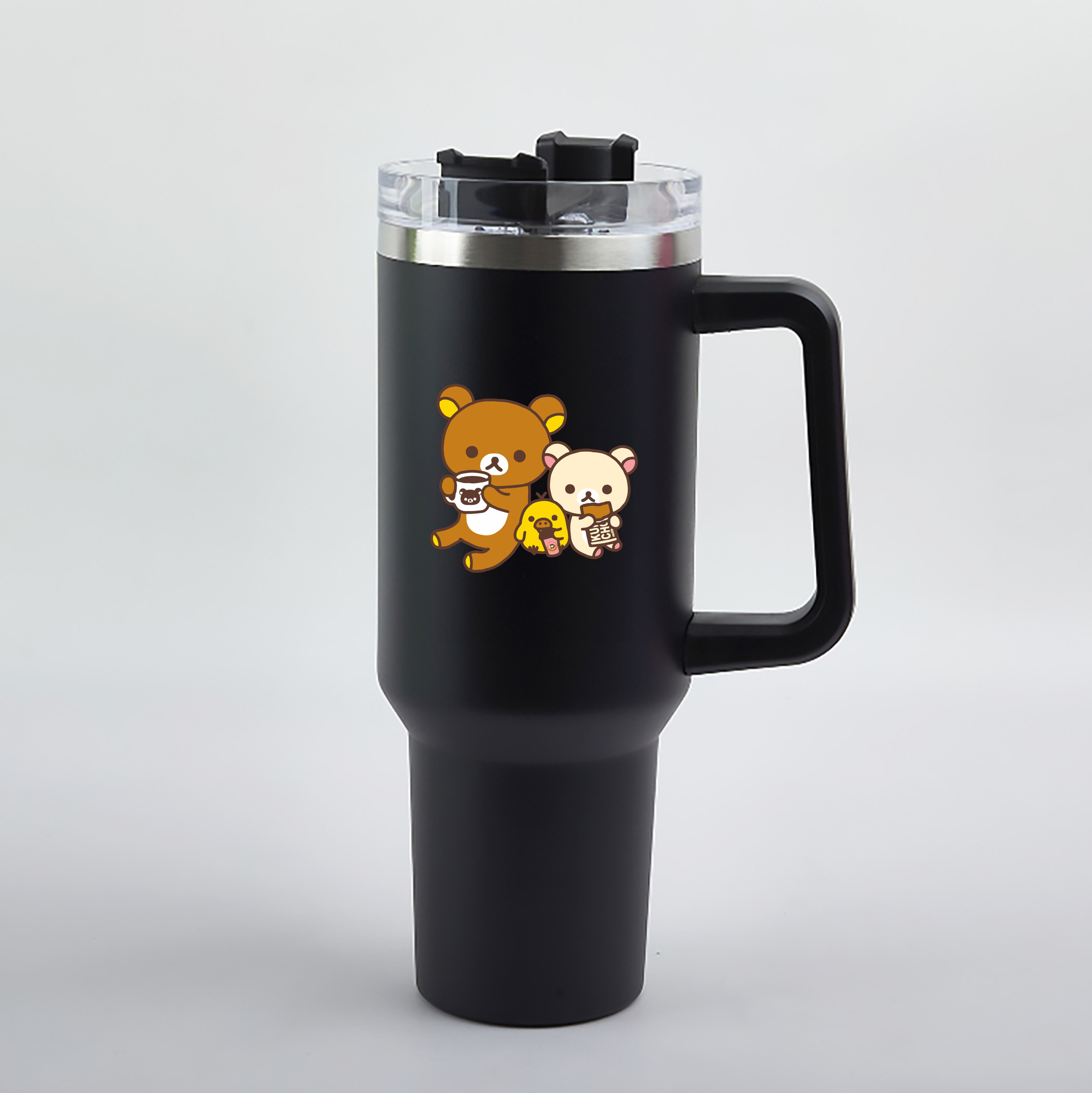 （画像用） リラックマ リラックマ キイロイトリ Rilakkuma Korilakkuma Kiiroitori 1200mL車用タンブラー（カラープリント）