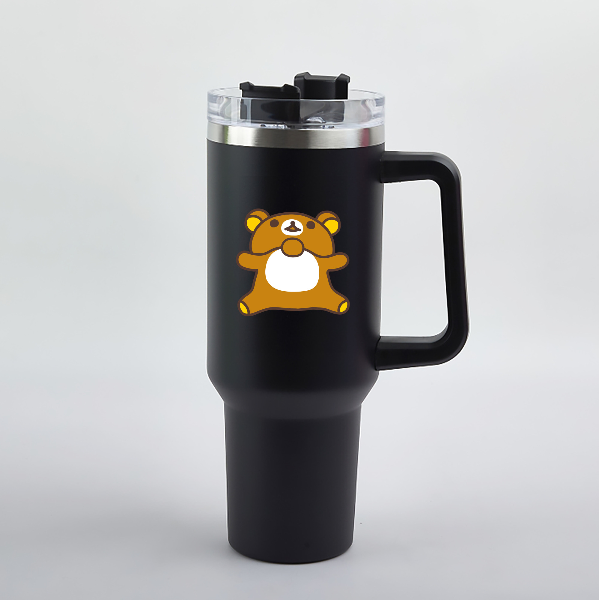 （画像用） リラックマ リラックマ キイロイトリ Rilakkuma Korilakkuma Kiiroitori 1200mL車用タンブラー（カラープリント）