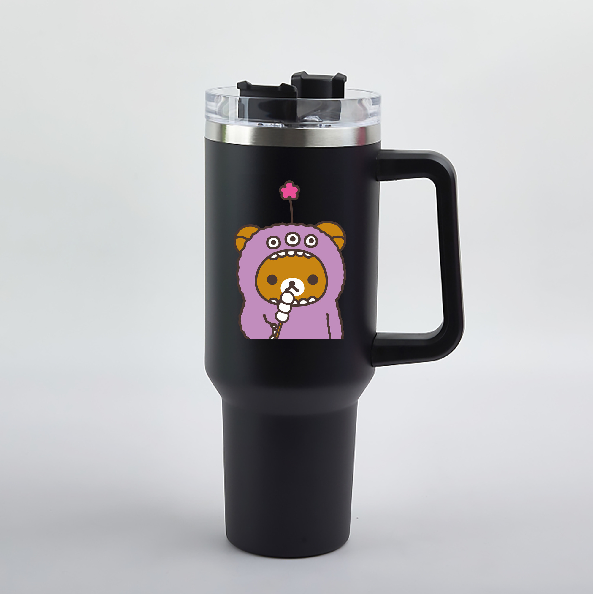 （画像用） リラックマ リラックマ キイロイトリ Rilakkuma Korilakkuma Kiiroitori 1200mL車用タンブラー（カラープリント）