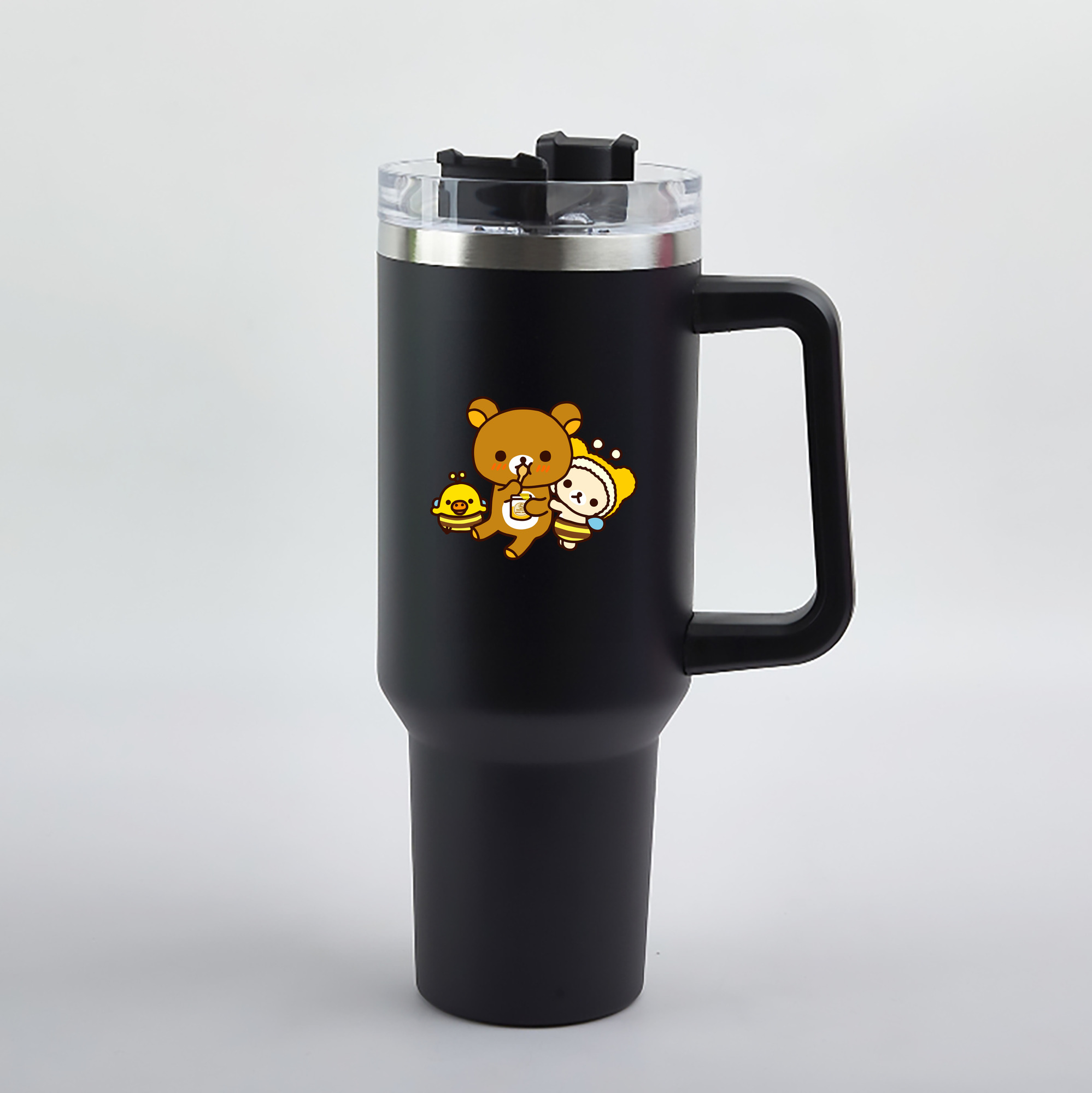 （画像用） リラックマ リラックマ キイロイトリ Rilakkuma Korilakkuma Kiiroitori 1200mL車用タンブラー（カラープリント）