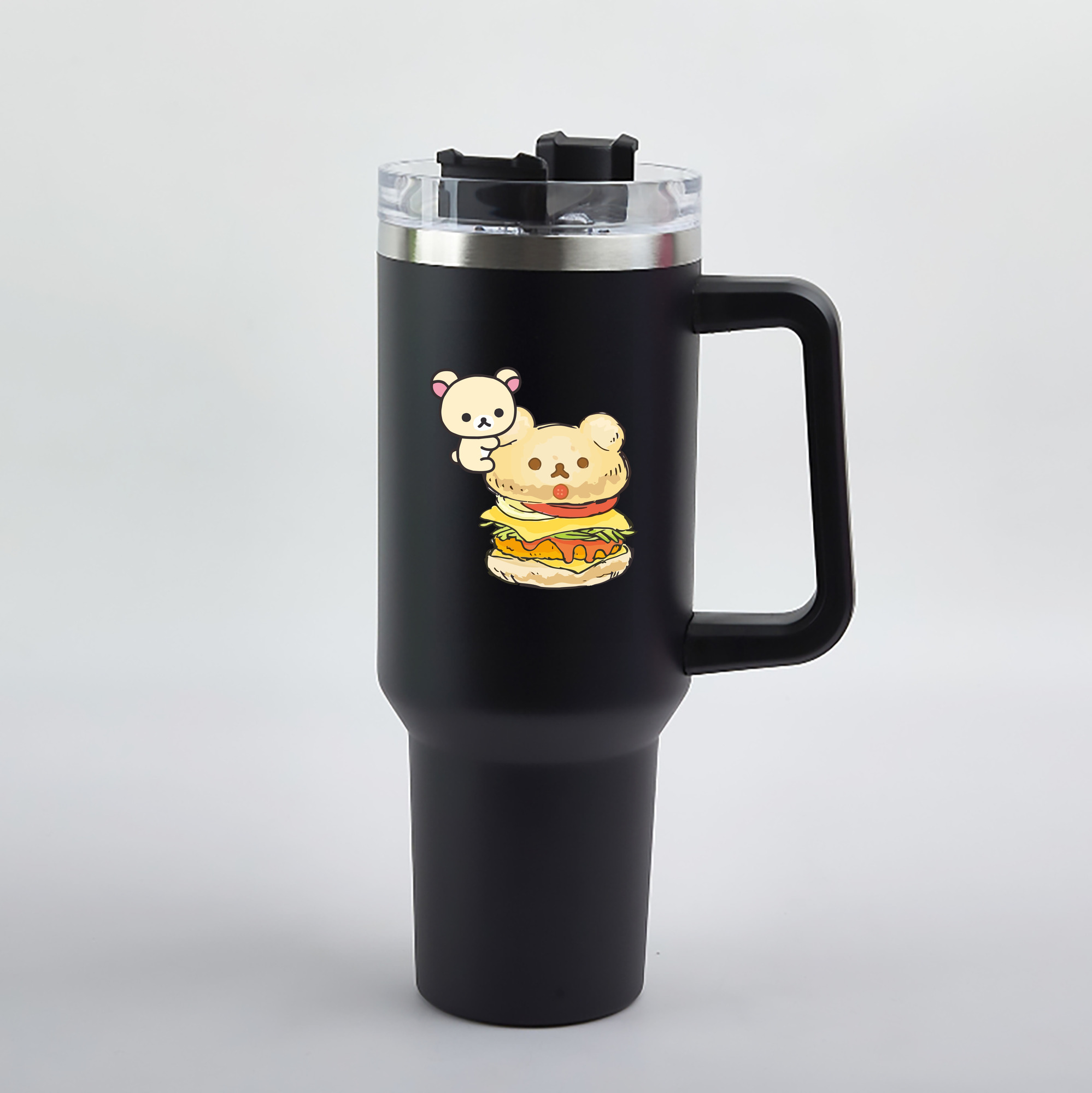 （画像用） リラックマ リラックマ キイロイトリ Rilakkuma Korilakkuma Kiiroitori 1200mL車用タンブラー（カラープリント）