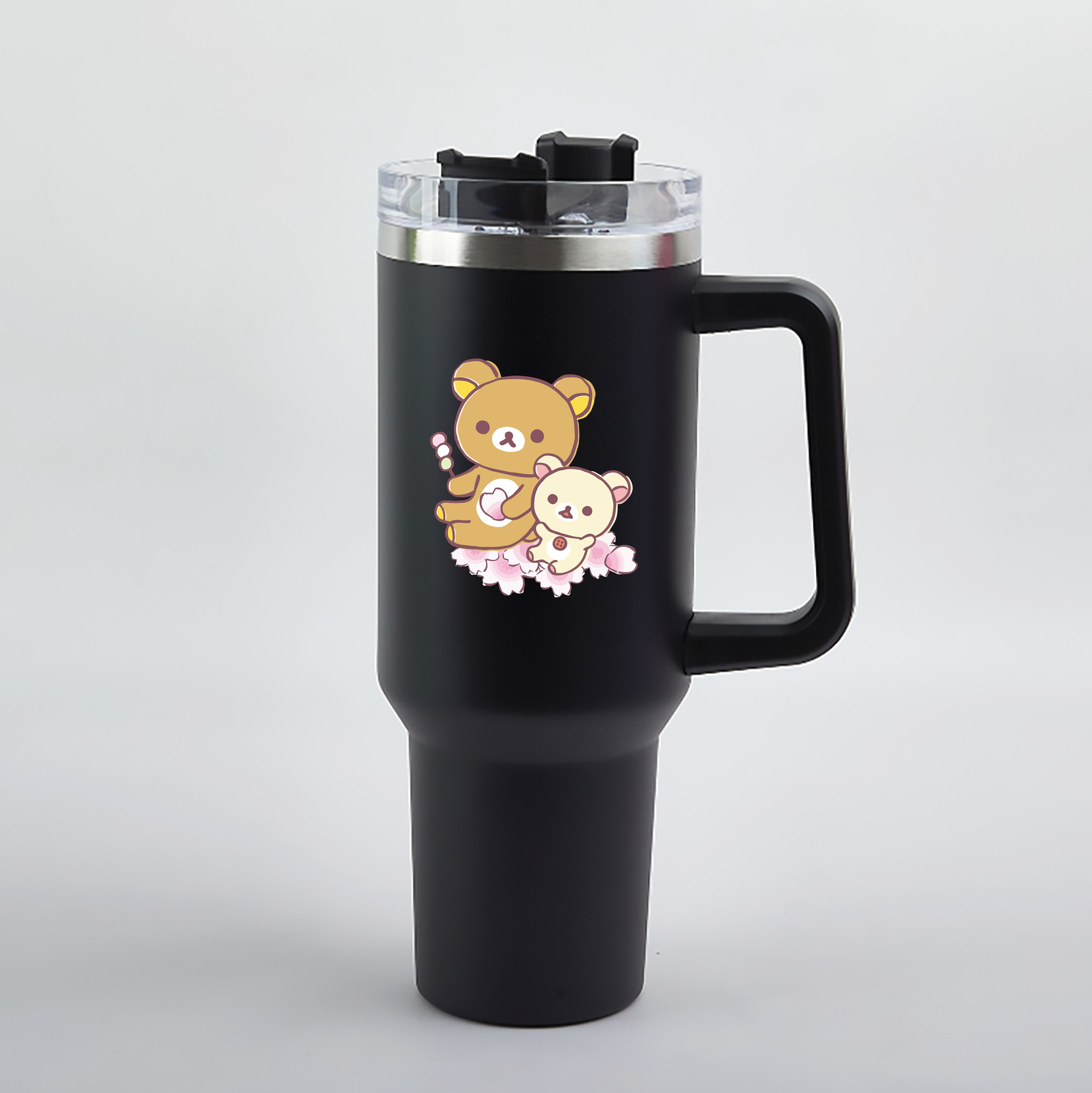 （画像用） リラックマ リラックマ キイロイトリ Rilakkuma Korilakkuma Kiiroitori 1200mL車用タンブラー（カラープリント）