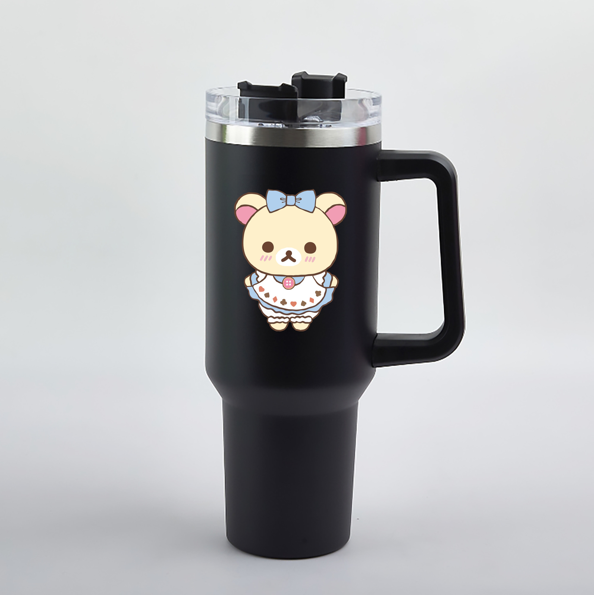 （画像用） リラックマ リラックマ キイロイトリ Rilakkuma Korilakkuma Kiiroitori 1200mL車用タンブラー（カラープリント）