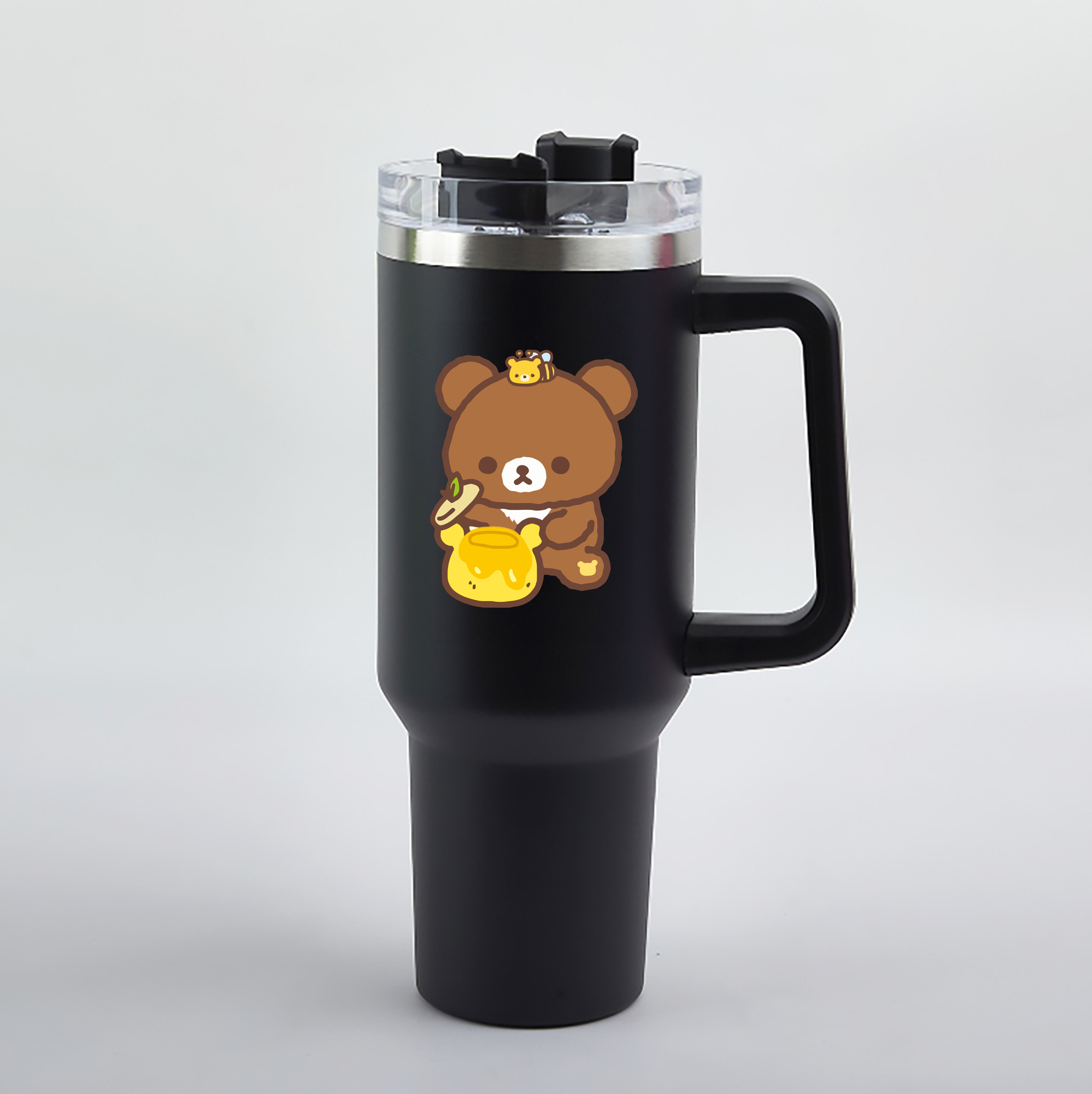 （画像用） リラックマ リラックマ キイロイトリ Rilakkuma Korilakkuma Kiiroitori 1200mL車用タンブラー（カラープリント）