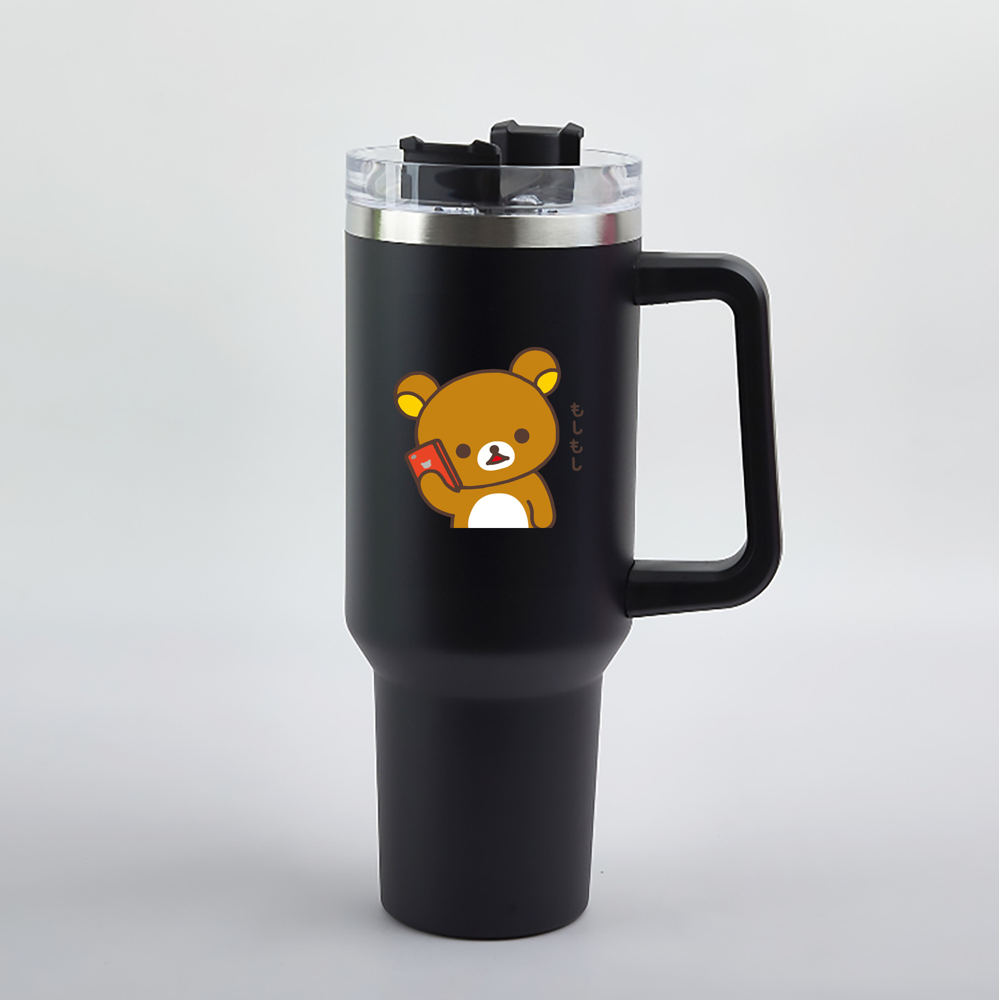 （画像用） リラックマ リラックマ キイロイトリ Rilakkuma Korilakkuma Kiiroitori 1200mL車用タンブラー（カラープリント）