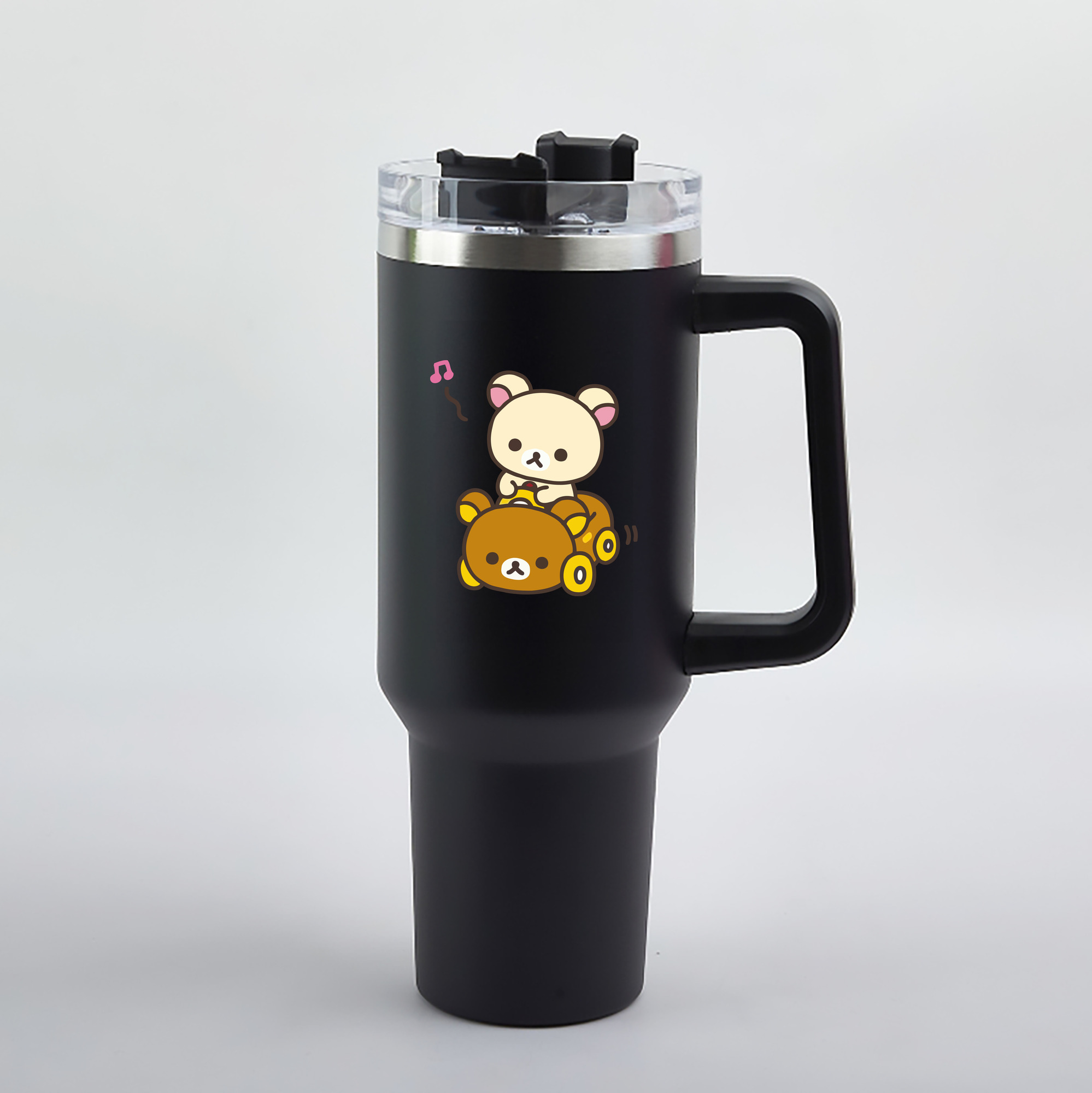 （画像用） リラックマ リラックマ キイロイトリ Rilakkuma Korilakkuma Kiiroitori 1200mL車用タンブラー（カラープリント）