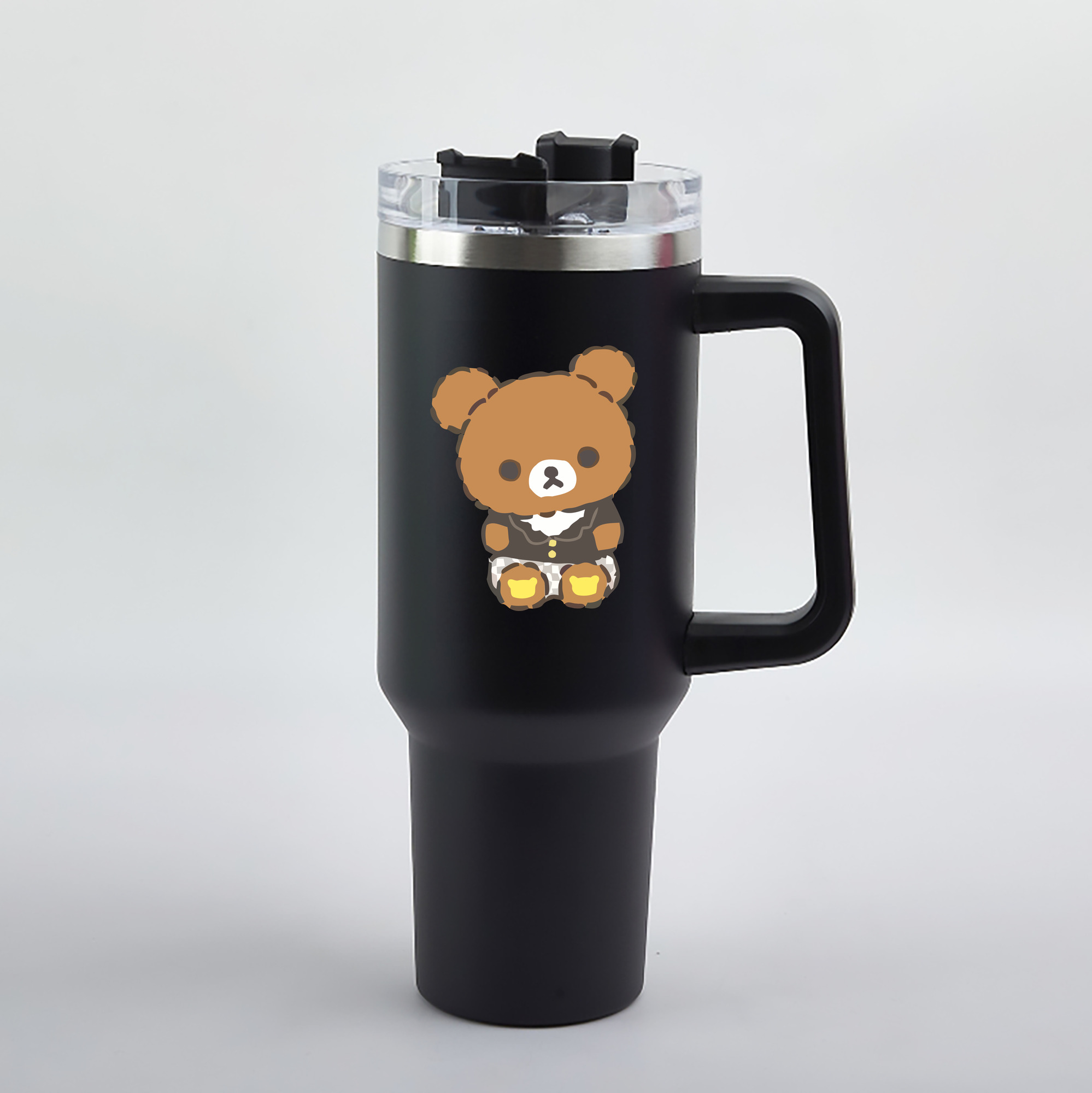 （画像用） リラックマ リラックマ キイロイトリ Rilakkuma Korilakkuma Kiiroitori 1200mL車用タンブラー（カラープリント）