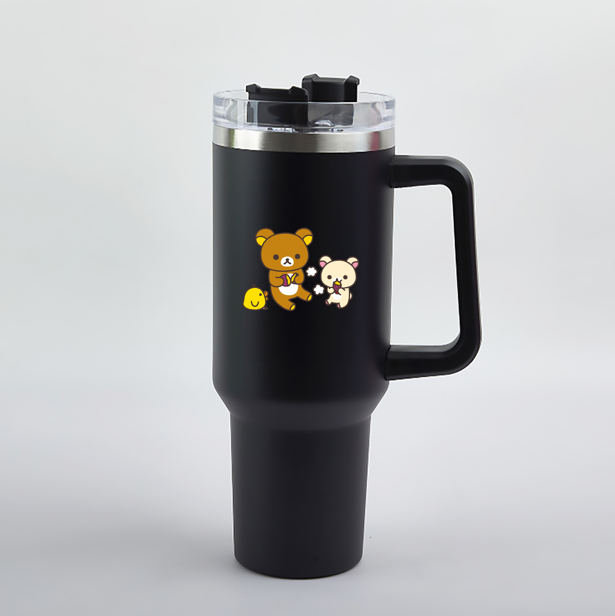 （画像用） リラックマ リラックマ キイロイトリ Rilakkuma Korilakkuma Kiiroitori 1200mL車用タンブラー（カラープリント）