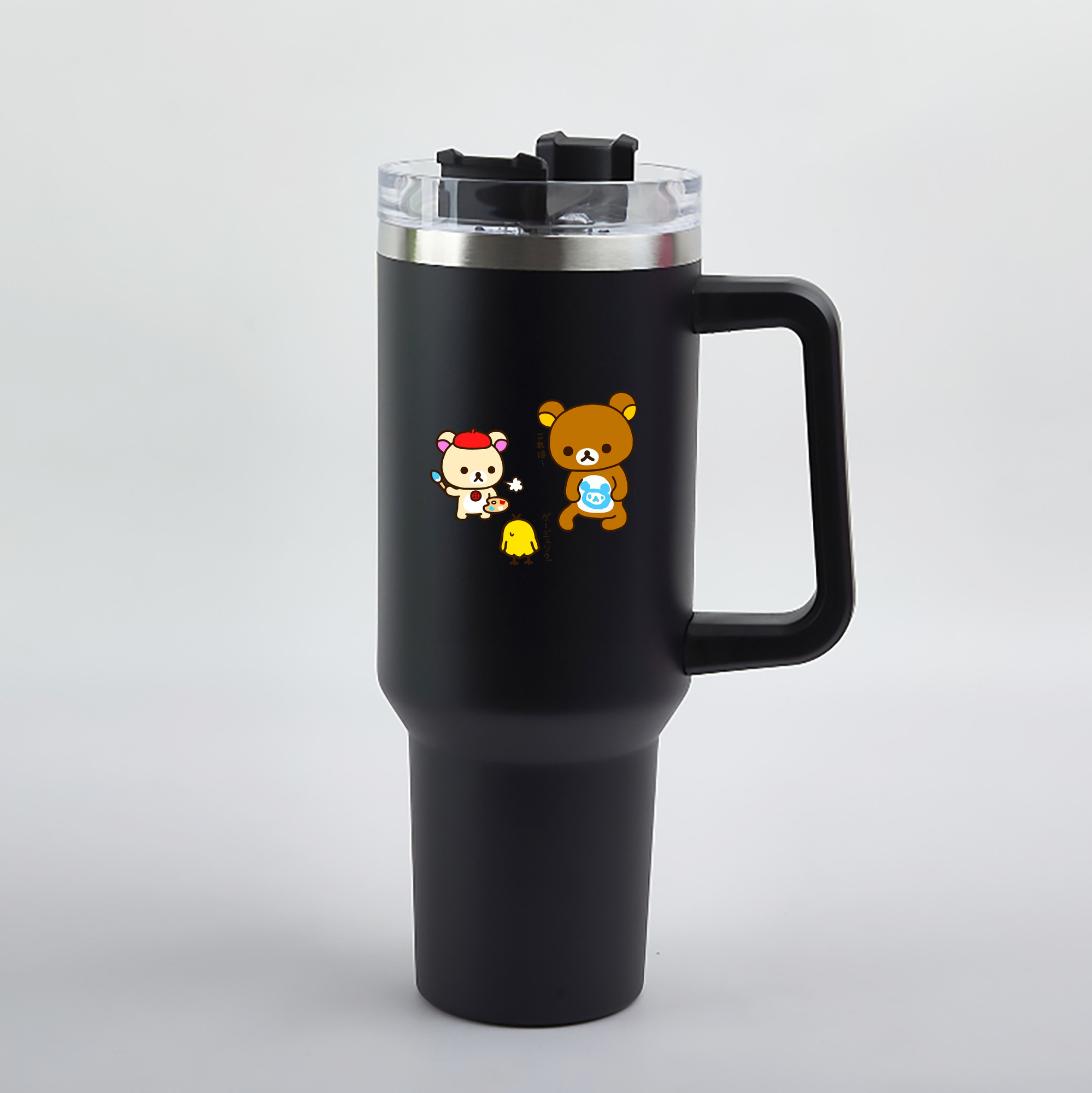 （画像用） リラックマ リラックマ キイロイトリ Rilakkuma Korilakkuma Kiiroitori 1200mL車用タンブラー（カラープリント）