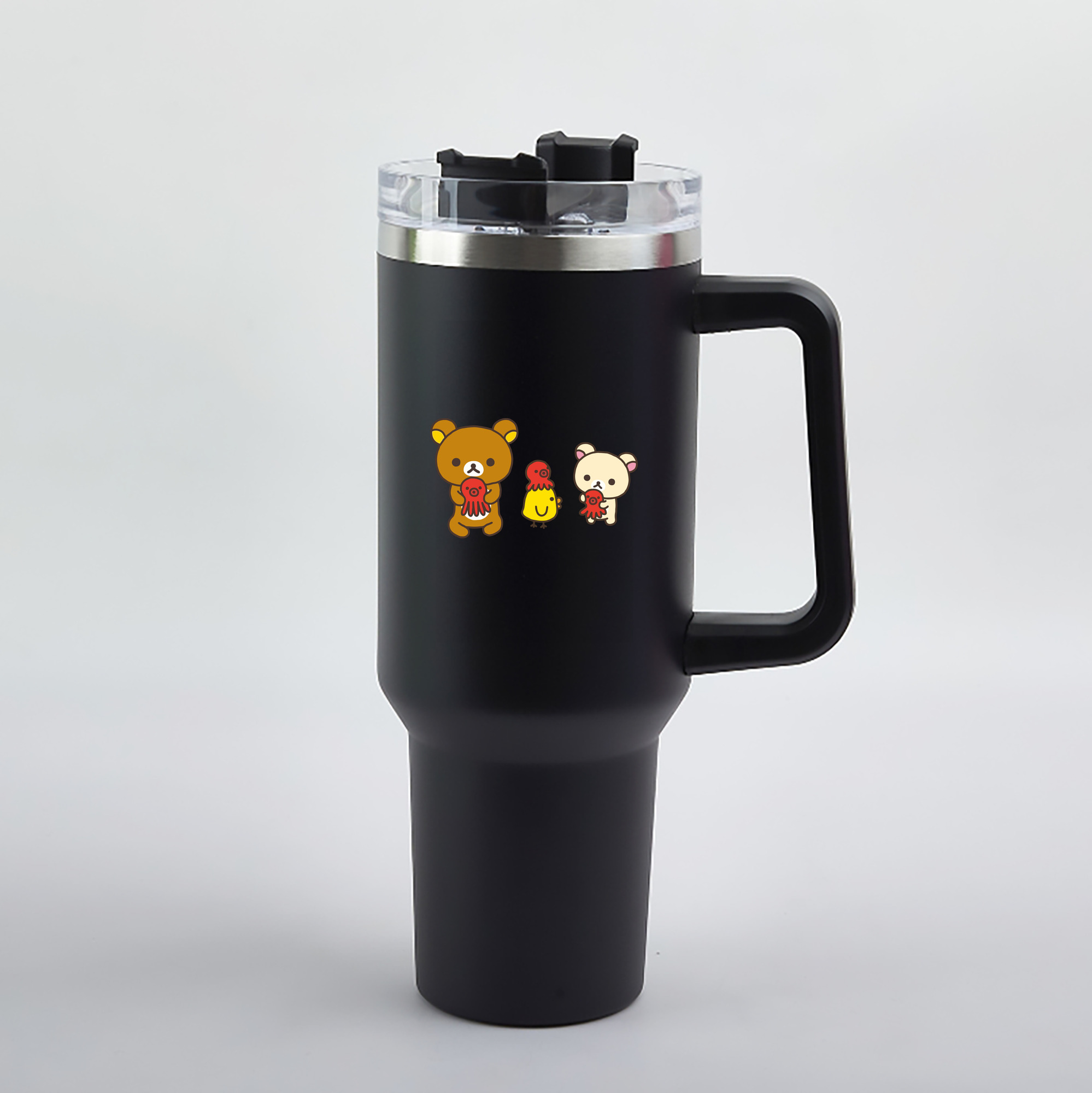 （画像用） リラックマ リラックマ キイロイトリ Rilakkuma Korilakkuma Kiiroitori 1200mL車用タンブラー（カラープリント）