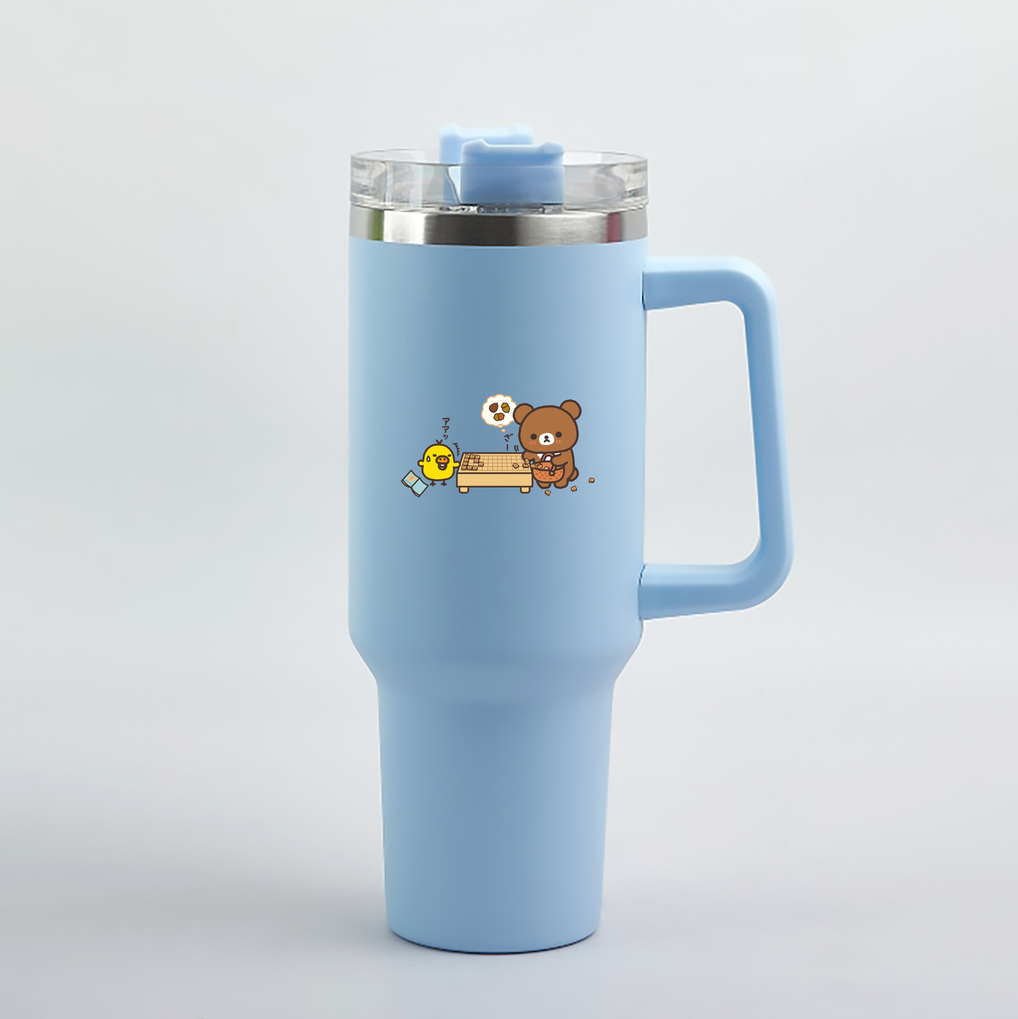 （画像用） リラックマ リラックマ キイロイトリ Rilakkuma Korilakkuma Kiiroitori 1200mL車用タンブラー（カラープリント）