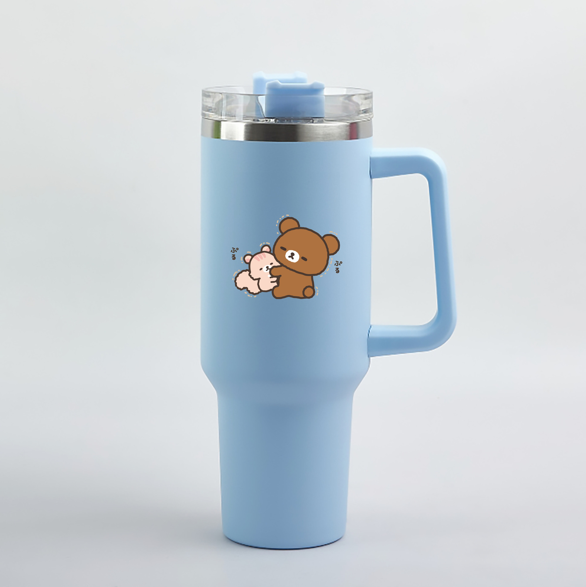 （画像用） リラックマ リラックマ キイロイトリ Rilakkuma Korilakkuma Kiiroitori 1200mL車用タンブラー（カラープリント）