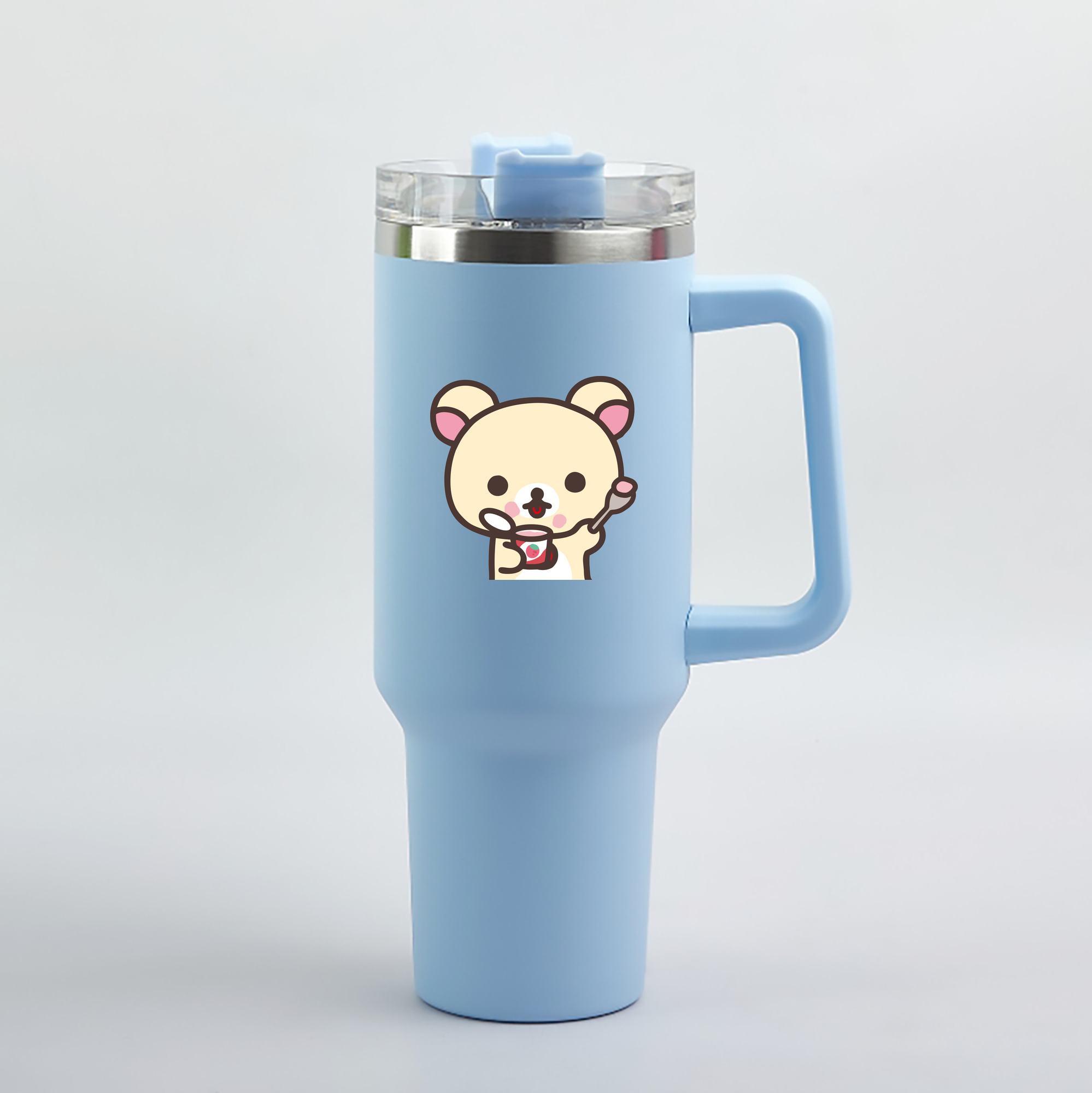 （画像用） リラックマ リラックマ キイロイトリ Rilakkuma Korilakkuma Kiiroitori 1200mL車用タンブラー（カラープリント）