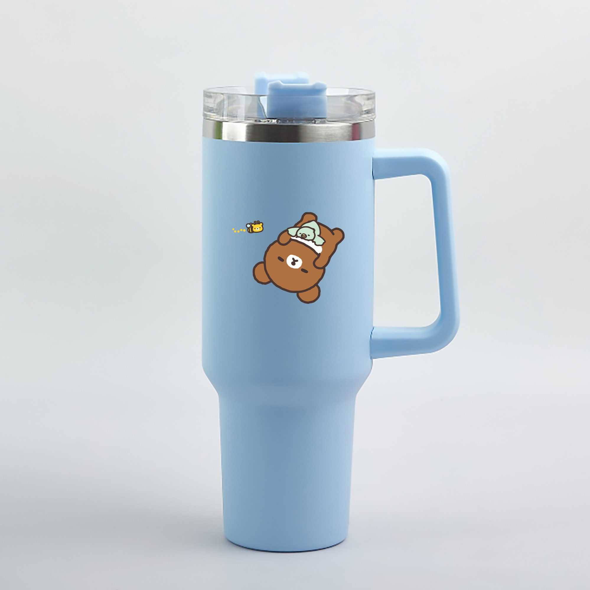 （画像用） リラックマ リラックマ キイロイトリ Rilakkuma Korilakkuma Kiiroitori 1200mL車用タンブラー（カラープリント）