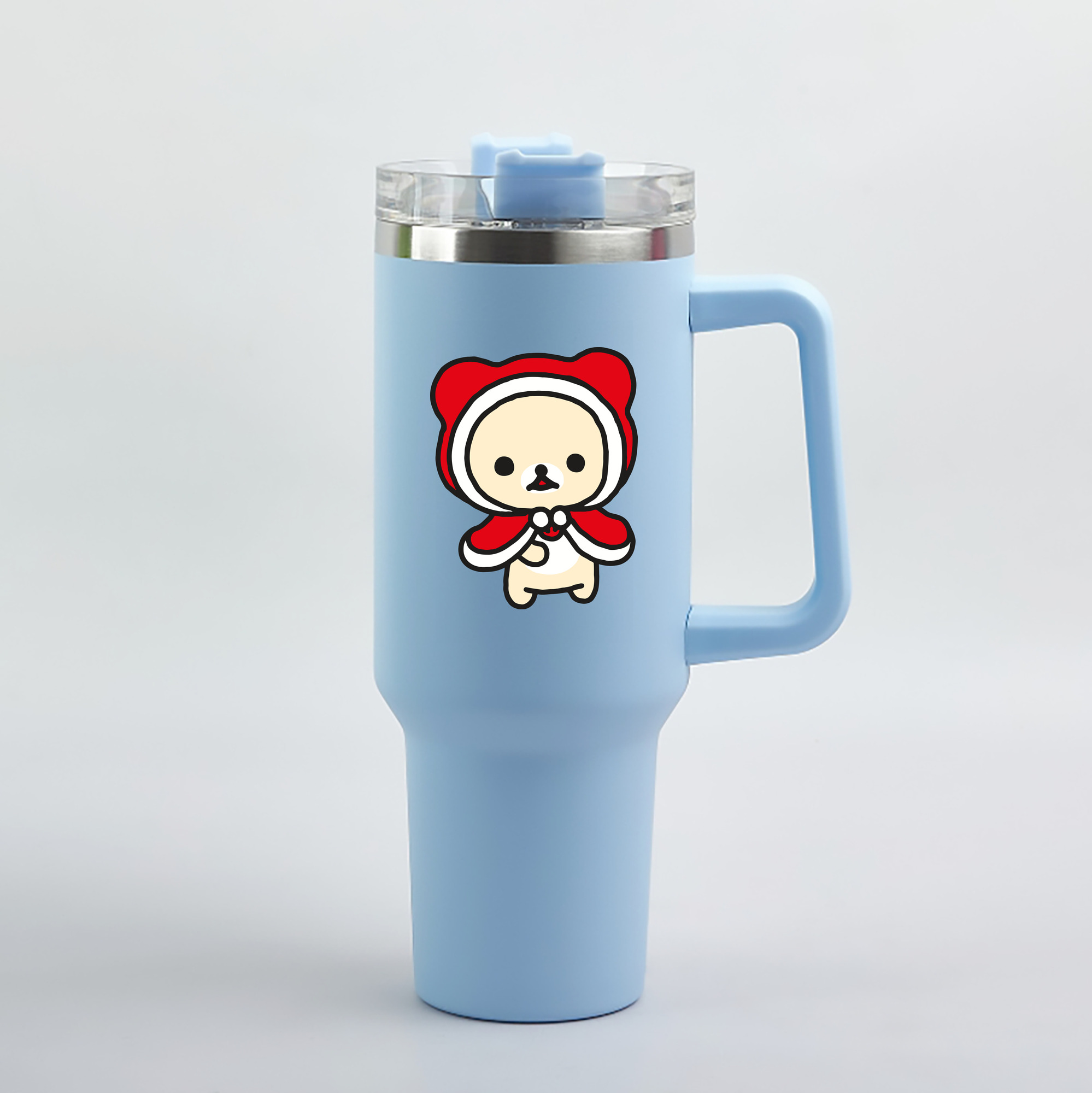 （画像用） リラックマ リラックマ キイロイトリ Rilakkuma Korilakkuma Kiiroitori 1200mL車用タンブラー（カラープリント）