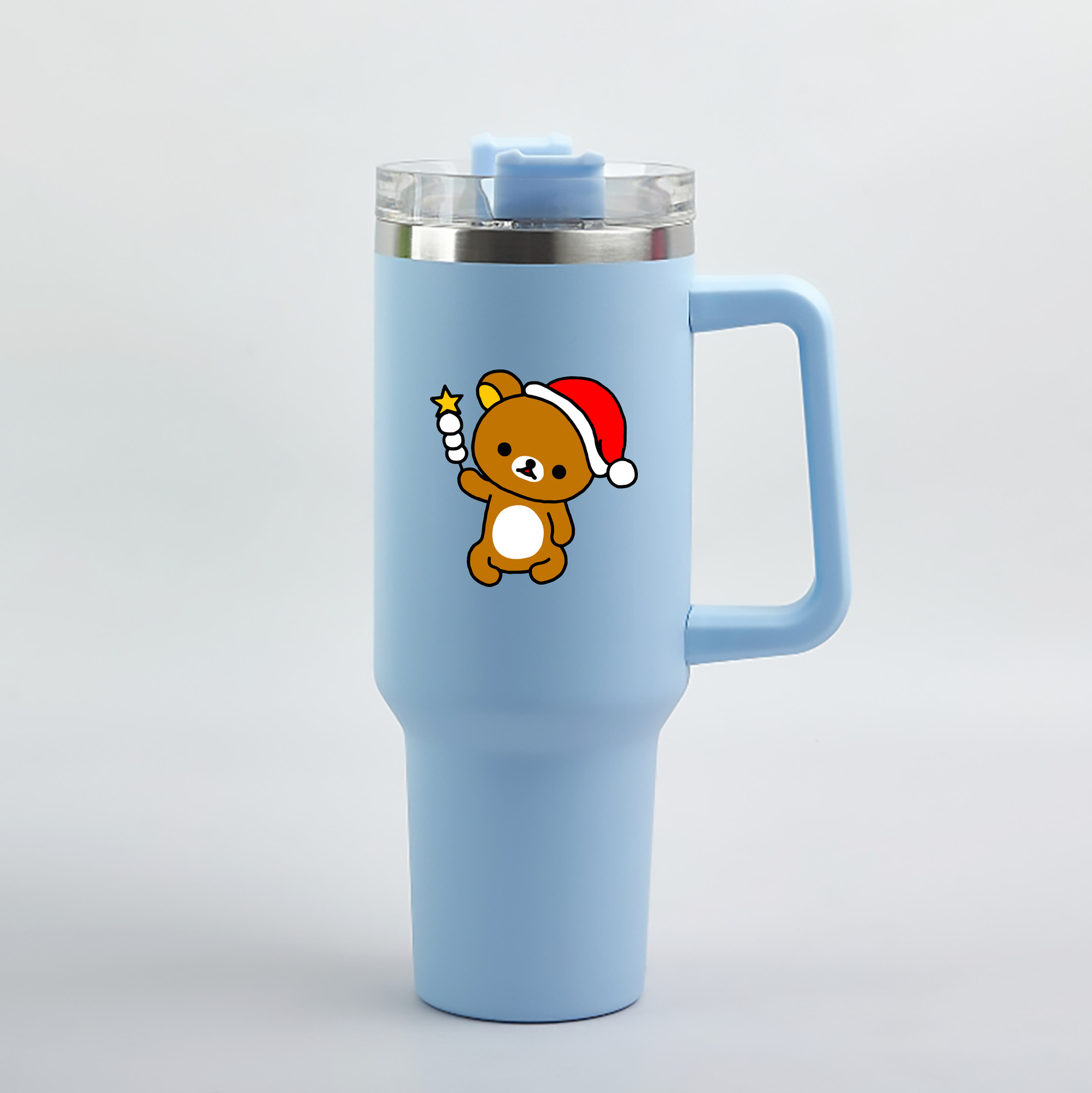 （画像用） リラックマ リラックマ キイロイトリ Rilakkuma Korilakkuma Kiiroitori 1200mL車用タンブラー（カラープリント）