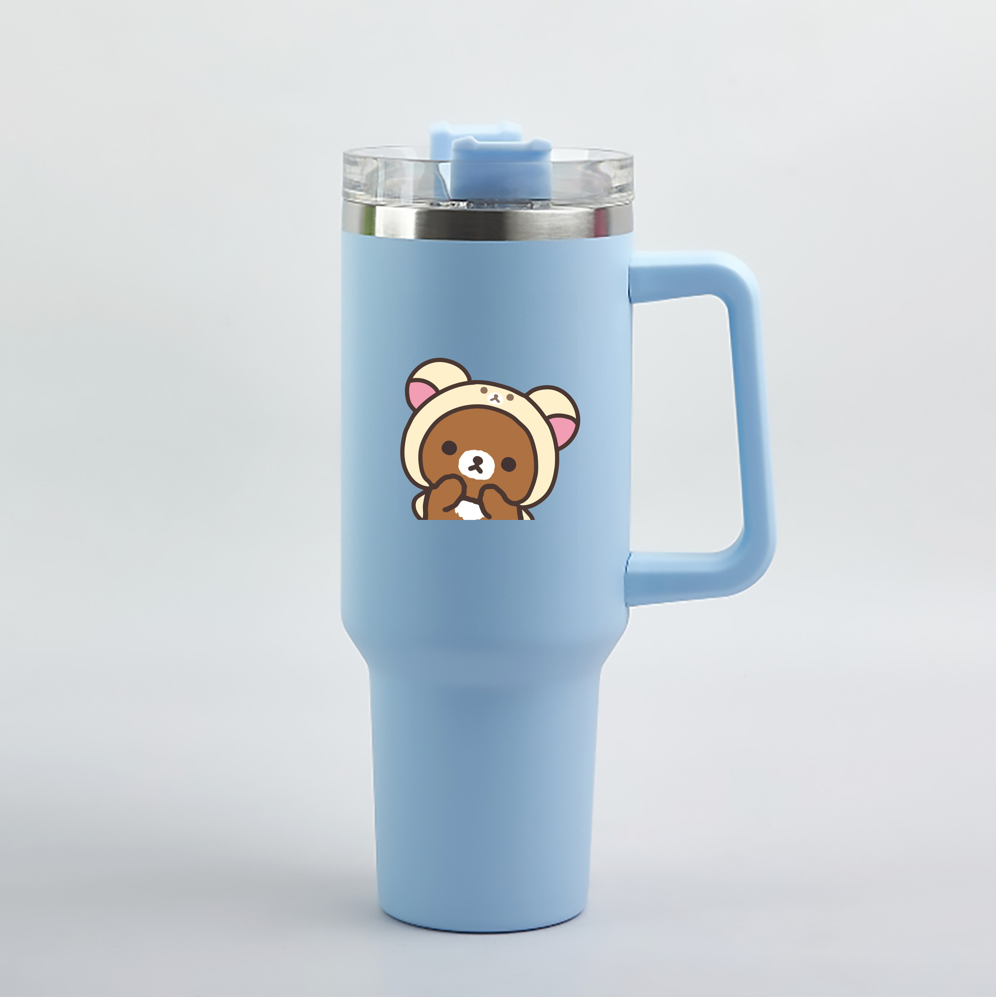 （画像用） リラックマ リラックマ キイロイトリ Rilakkuma Korilakkuma Kiiroitori 1200mL車用タンブラー（カラープリント）