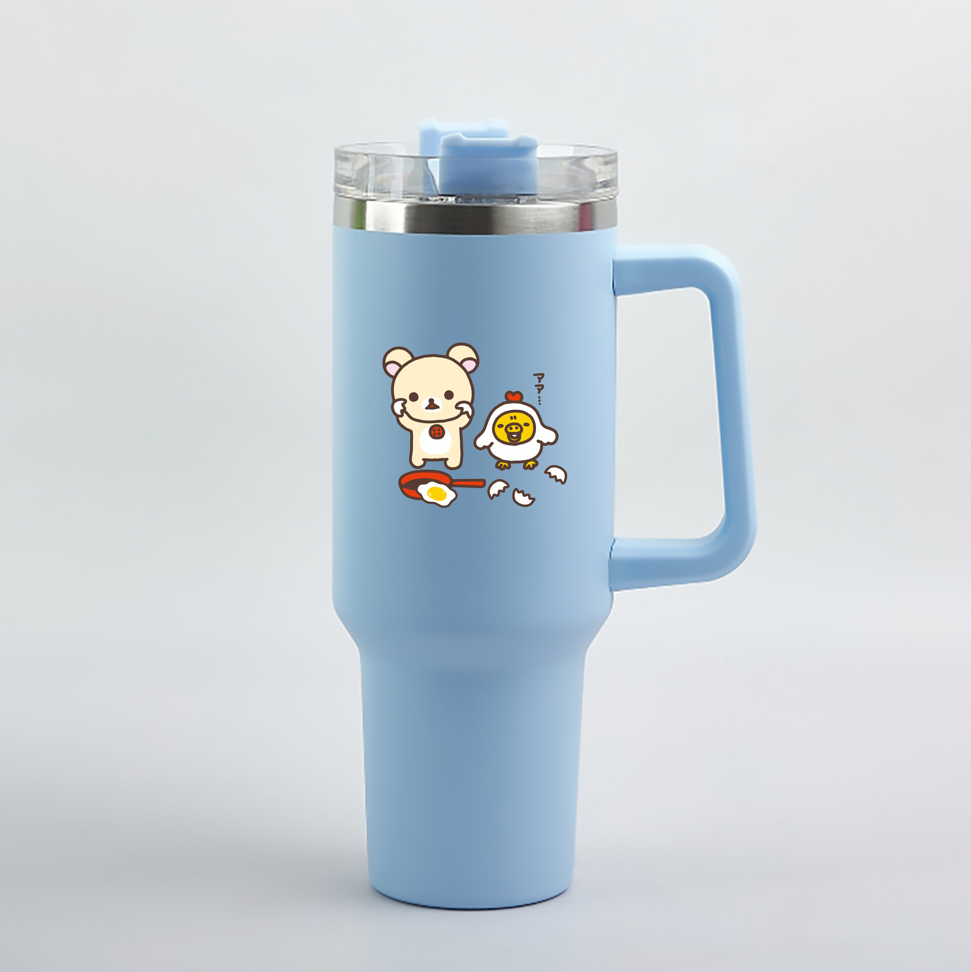 （画像用） リラックマ リラックマ キイロイトリ Rilakkuma Korilakkuma Kiiroitori 1200mL車用タンブラー（カラープリント）