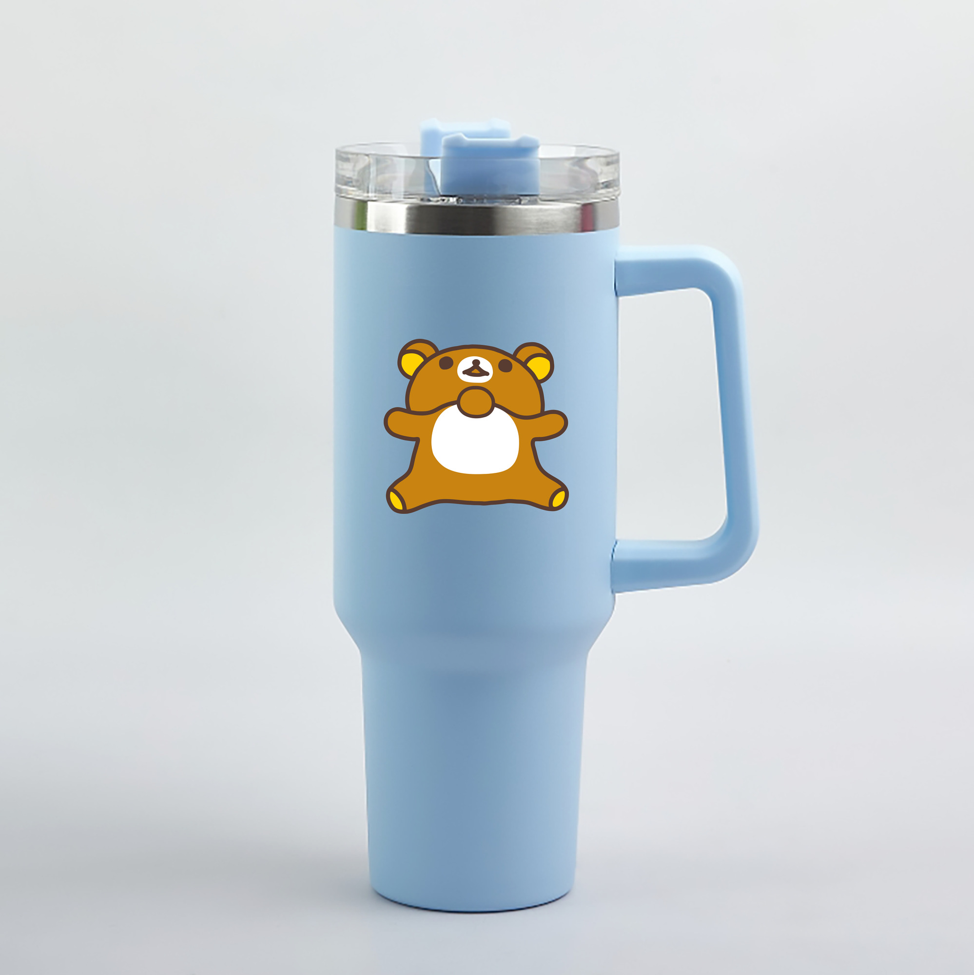 （画像用） リラックマ リラックマ キイロイトリ Rilakkuma Korilakkuma Kiiroitori 1200mL車用タンブラー（カラープリント）