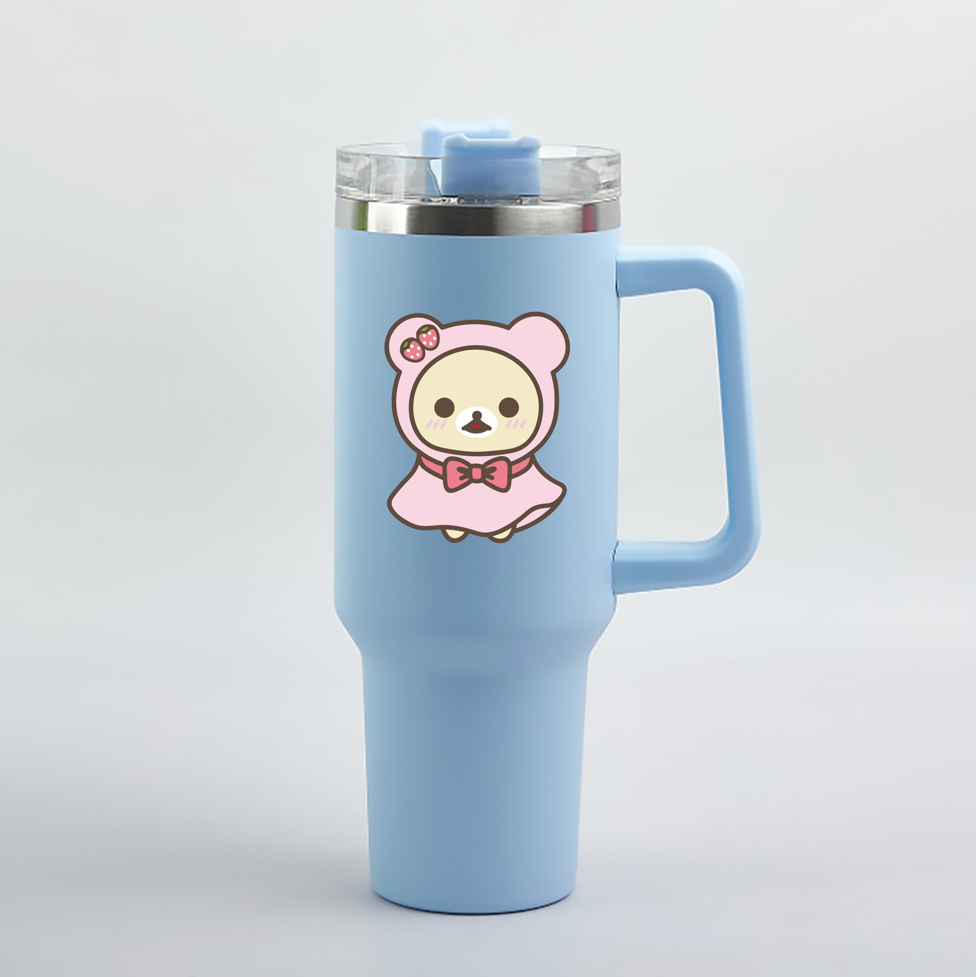 （画像用） リラックマ リラックマ キイロイトリ Rilakkuma Korilakkuma Kiiroitori 1200mL車用タンブラー（カラープリント）