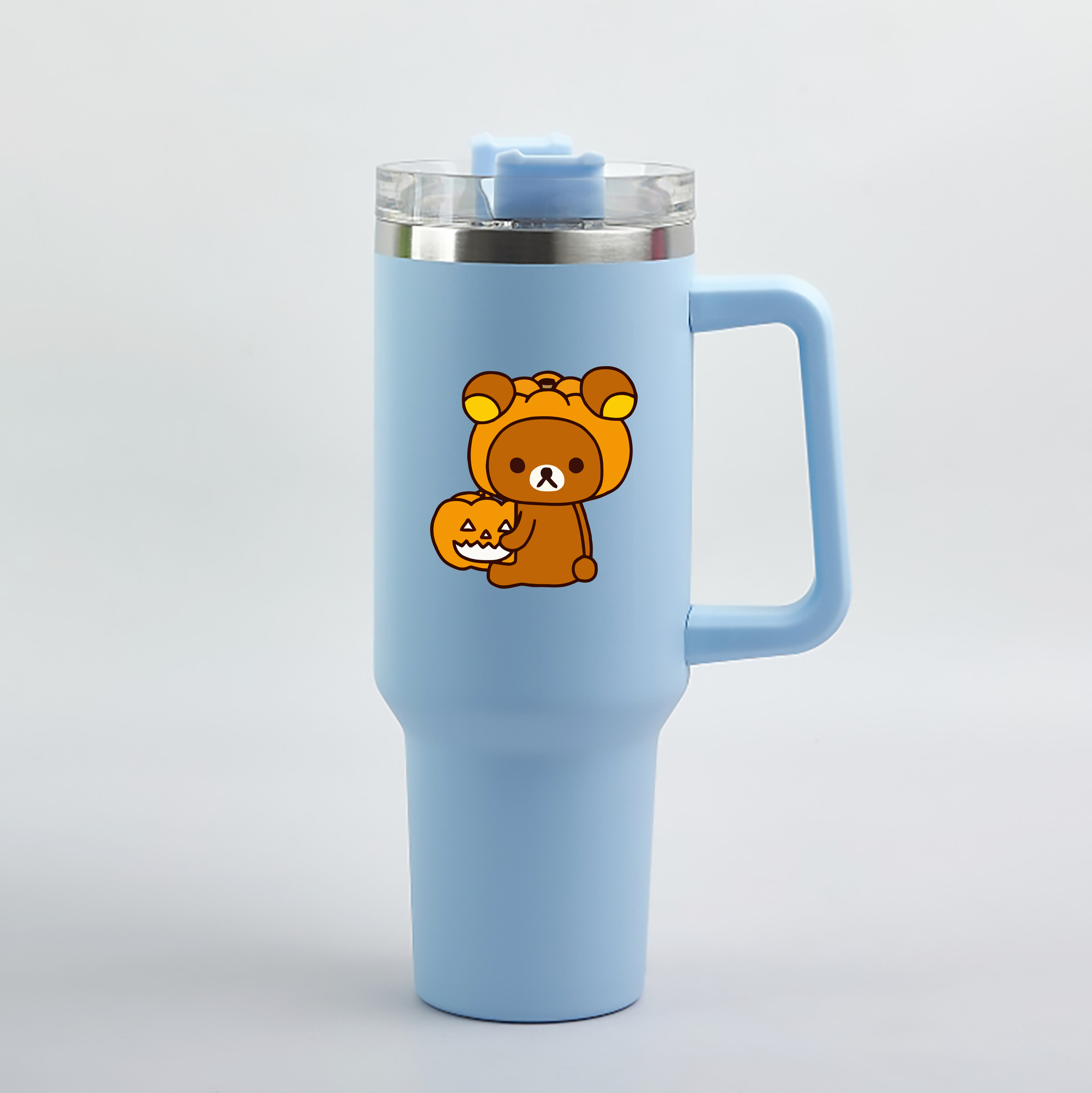 （画像用） リラックマ リラックマ キイロイトリ Rilakkuma Korilakkuma Kiiroitori 1200mL車用タンブラー（カラープリント）
