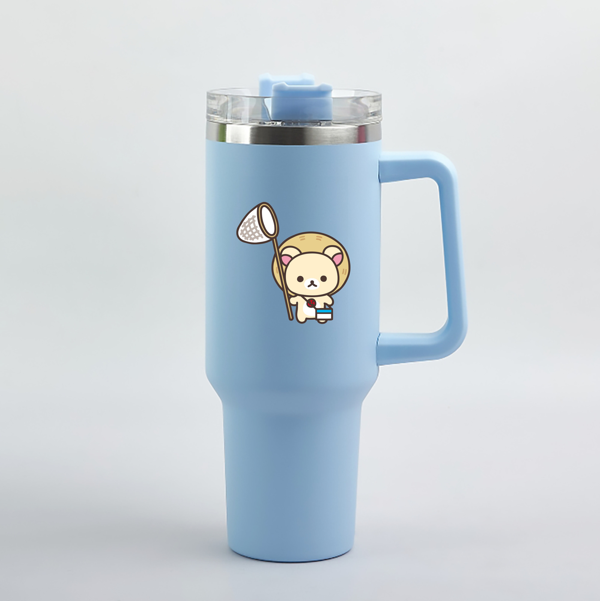 （画像用） リラックマ リラックマ キイロイトリ Rilakkuma Korilakkuma Kiiroitori 1200mL車用タンブラー（カラープリント）