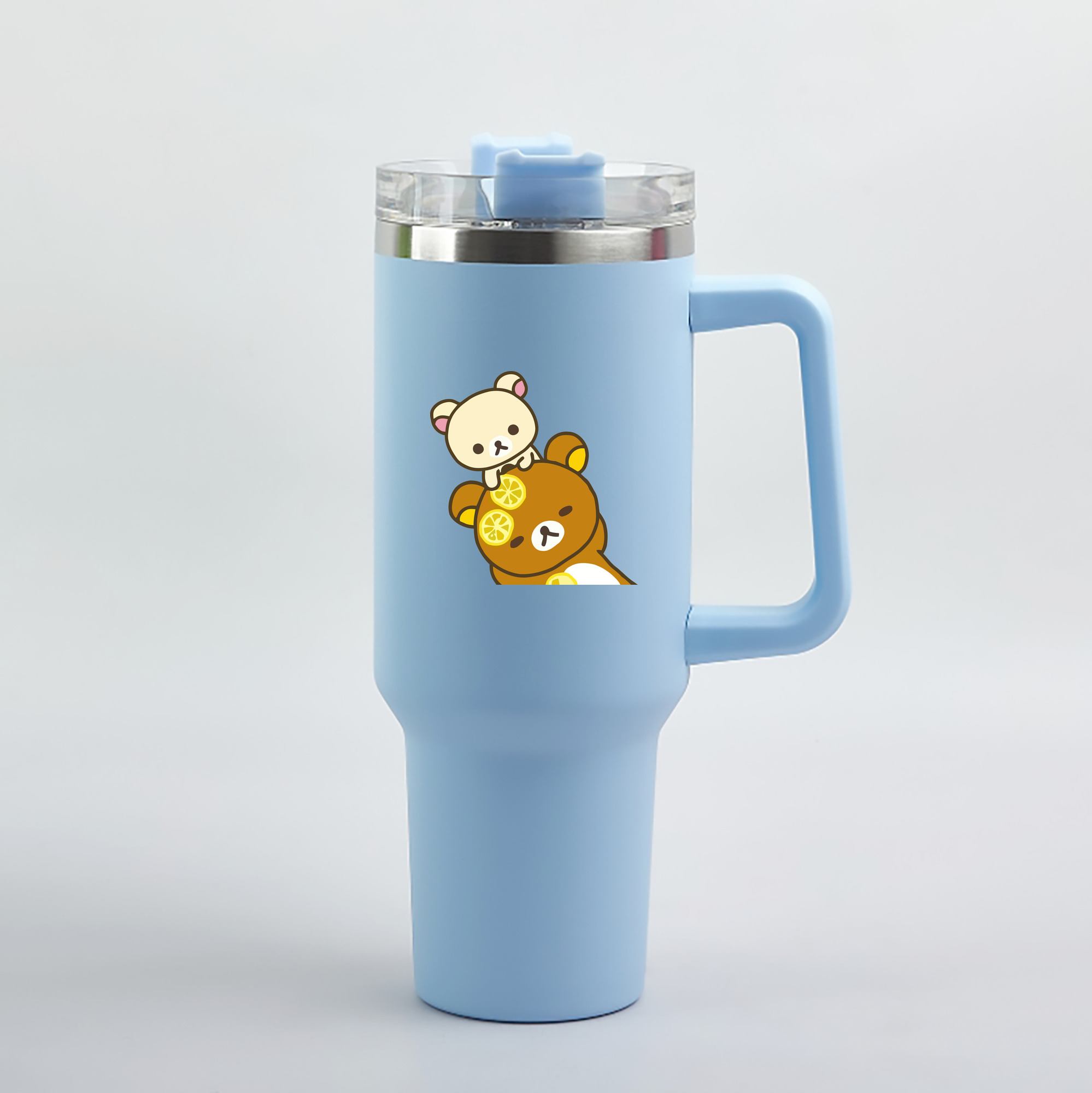 （画像用） リラックマ リラックマ キイロイトリ Rilakkuma Korilakkuma Kiiroitori 1200mL車用タンブラー（カラープリント）