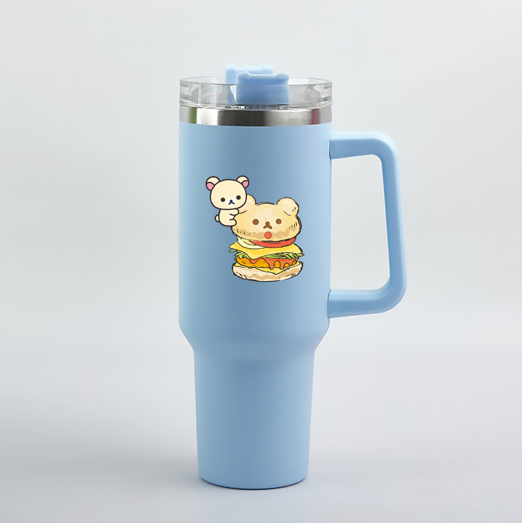 （画像用） リラックマ リラックマ キイロイトリ Rilakkuma Korilakkuma Kiiroitori 1200mL車用タンブラー（カラープリント）