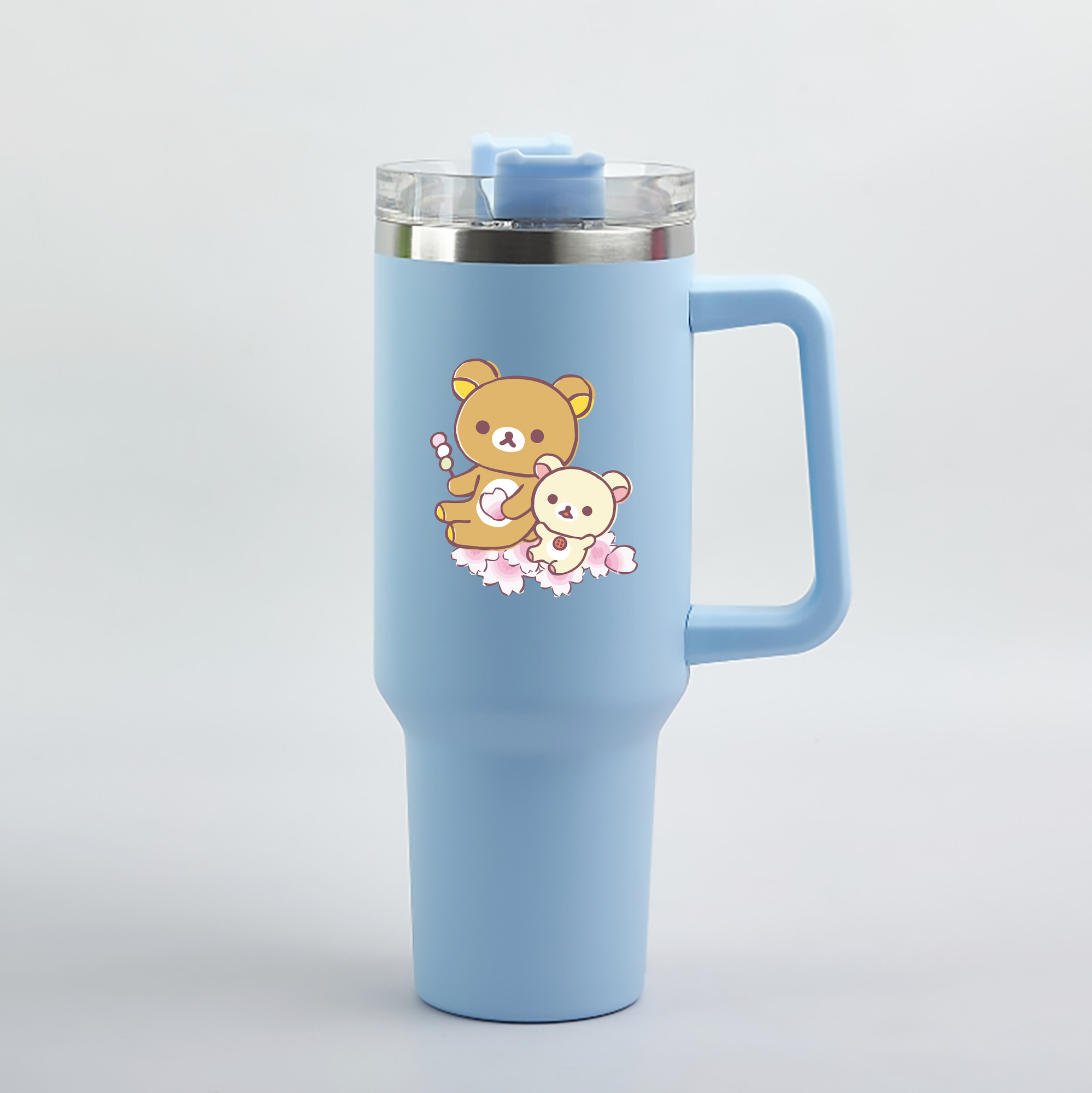 （画像用） リラックマ リラックマ キイロイトリ Rilakkuma Korilakkuma Kiiroitori 1200mL車用タンブラー（カラープリント）