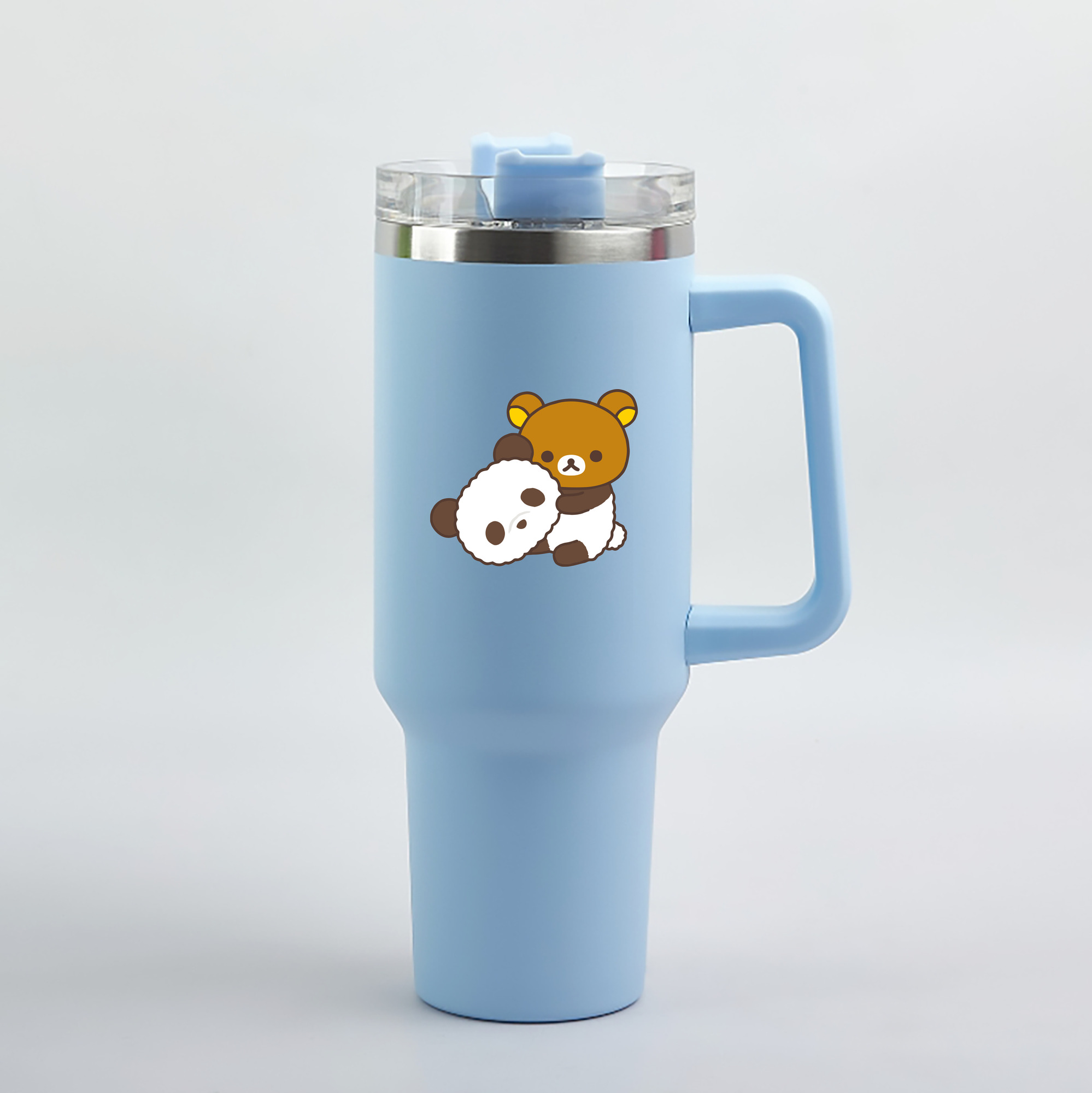 （画像用） リラックマ リラックマ キイロイトリ Rilakkuma Korilakkuma Kiiroitori 1200mL車用タンブラー（カラープリント）