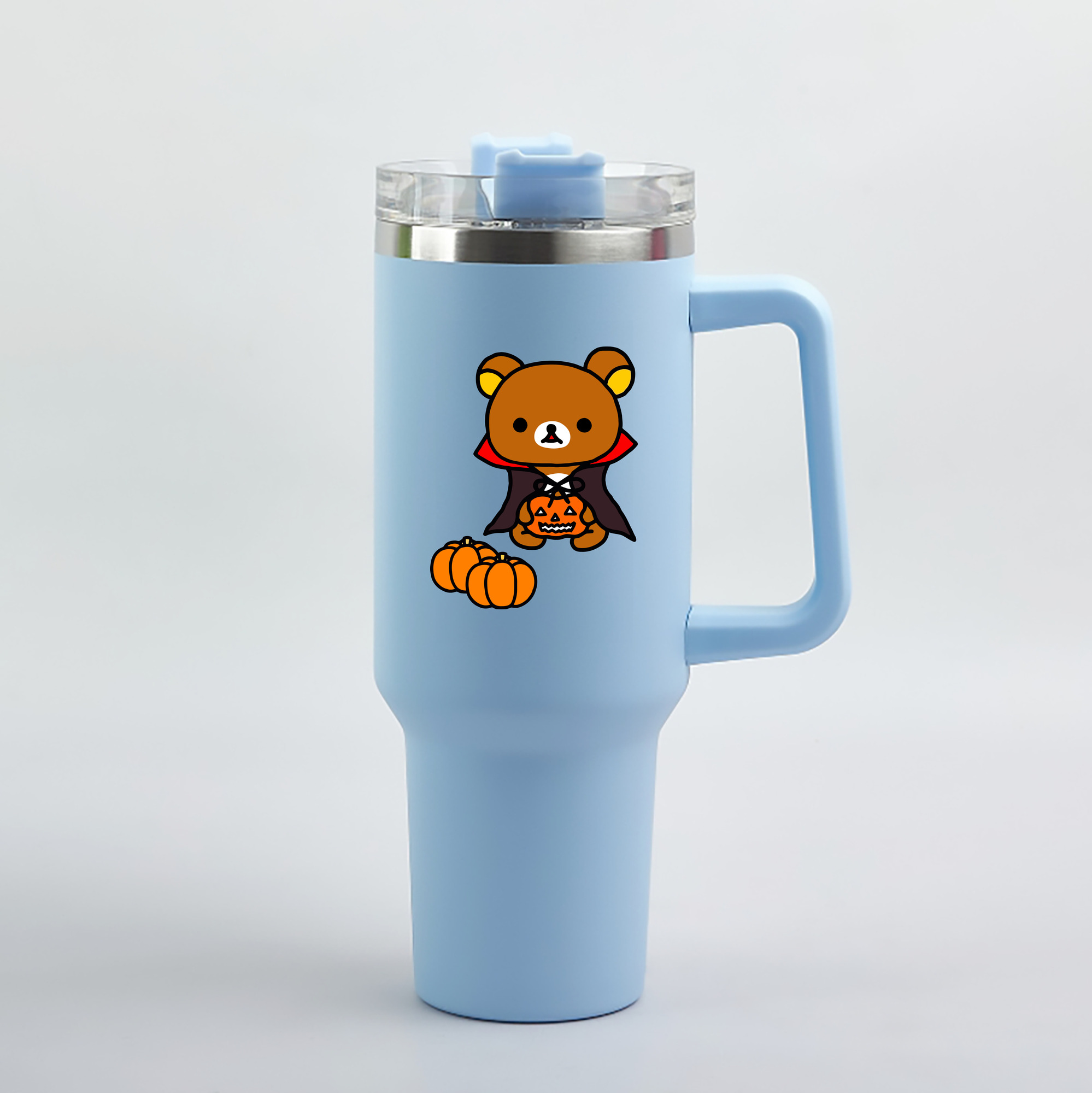（画像用） リラックマ リラックマ キイロイトリ Rilakkuma Korilakkuma Kiiroitori 1200mL車用タンブラー（カラープリント）