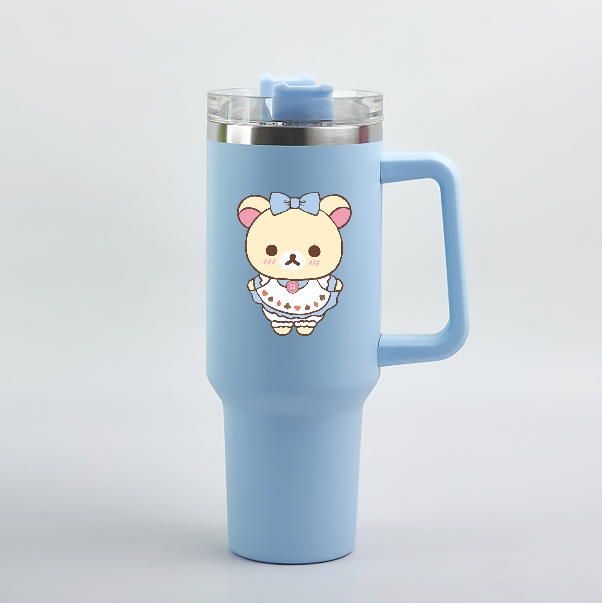 （画像用） リラックマ リラックマ キイロイトリ Rilakkuma Korilakkuma Kiiroitori 1200mL車用タンブラー（カラープリント）