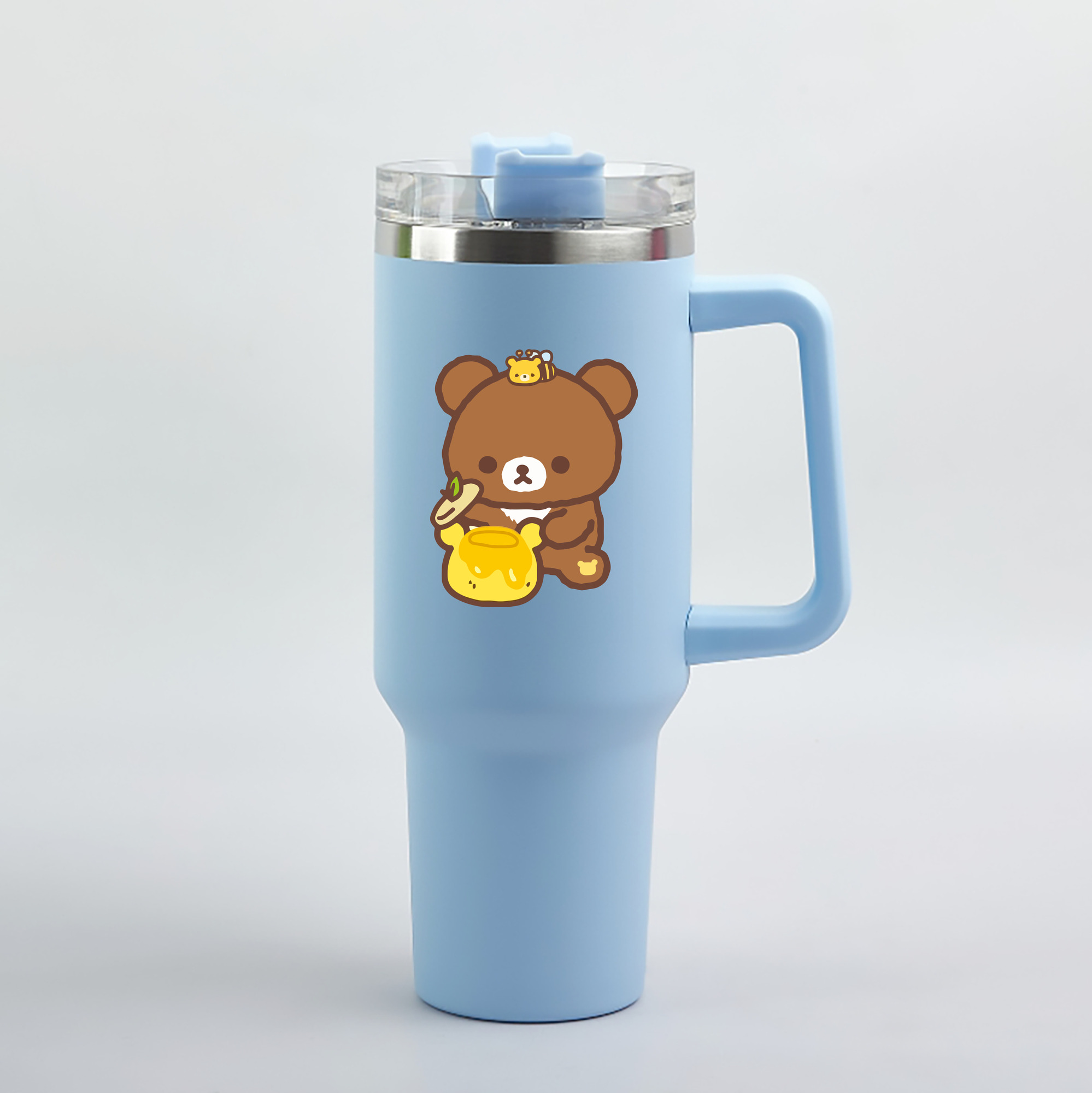 （画像用） リラックマ リラックマ キイロイトリ Rilakkuma Korilakkuma Kiiroitori 1200mL車用タンブラー（カラープリント）
