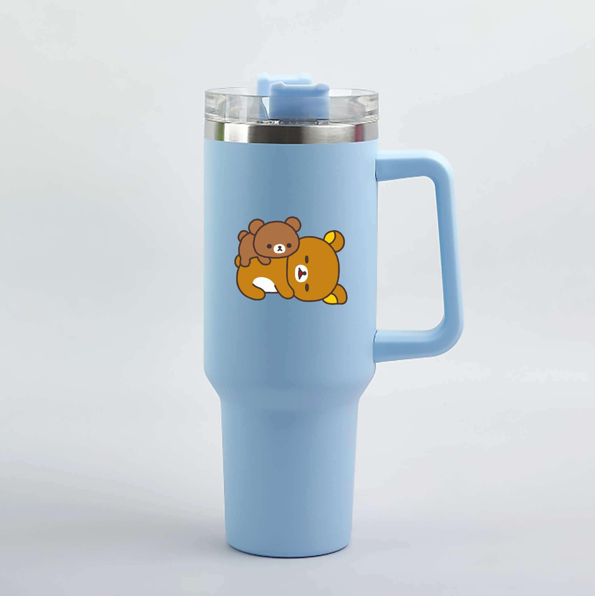 （画像用） リラックマ リラックマ キイロイトリ Rilakkuma Korilakkuma Kiiroitori 1200mL車用タンブラー（カラープリント）