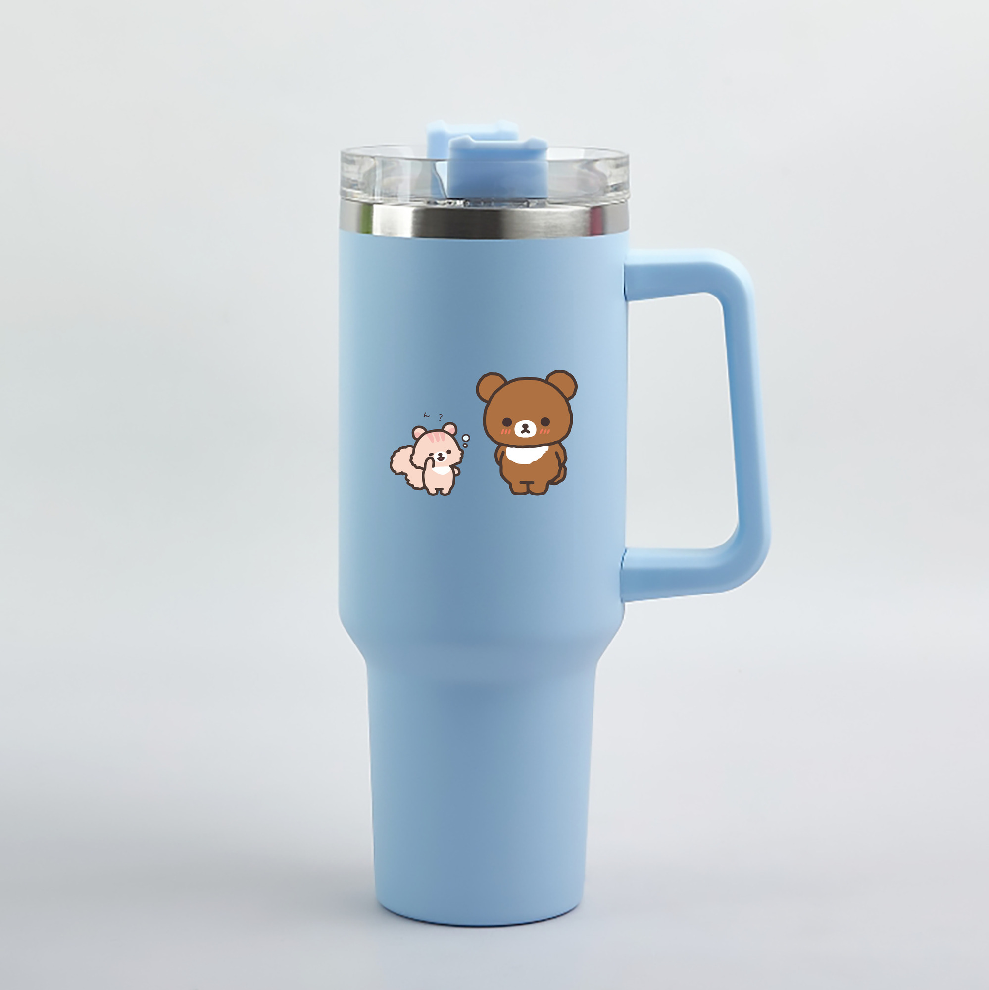 （画像用） リラックマ リラックマ キイロイトリ Rilakkuma Korilakkuma Kiiroitori 1200mL車用タンブラー（カラープリント）