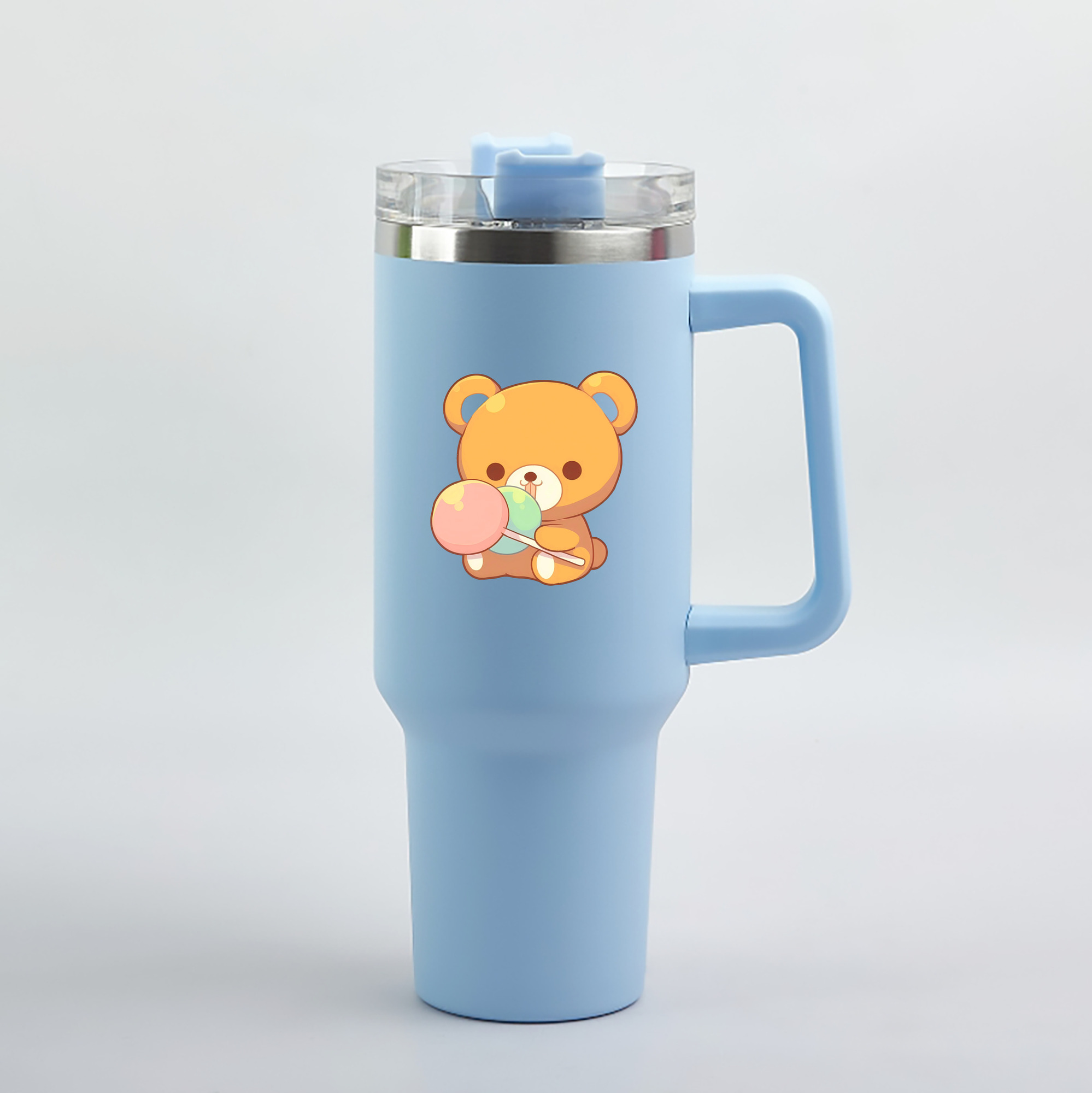 （画像用） リラックマ リラックマ キイロイトリ Rilakkuma Korilakkuma Kiiroitori 1200mL車用タンブラー（カラープリント）