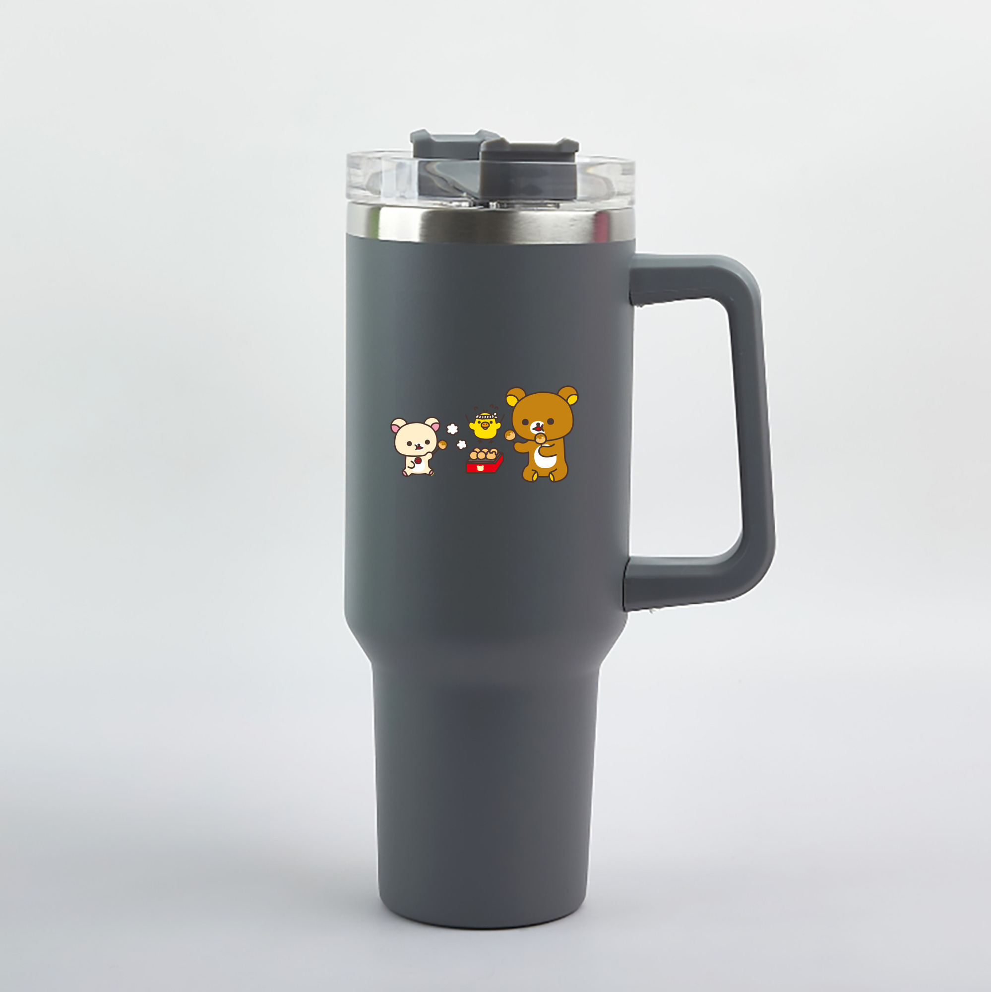 （画像用） リラックマ リラックマ キイロイトリ Rilakkuma Korilakkuma Kiiroitori 1200mL車用タンブラー（カラープリント）