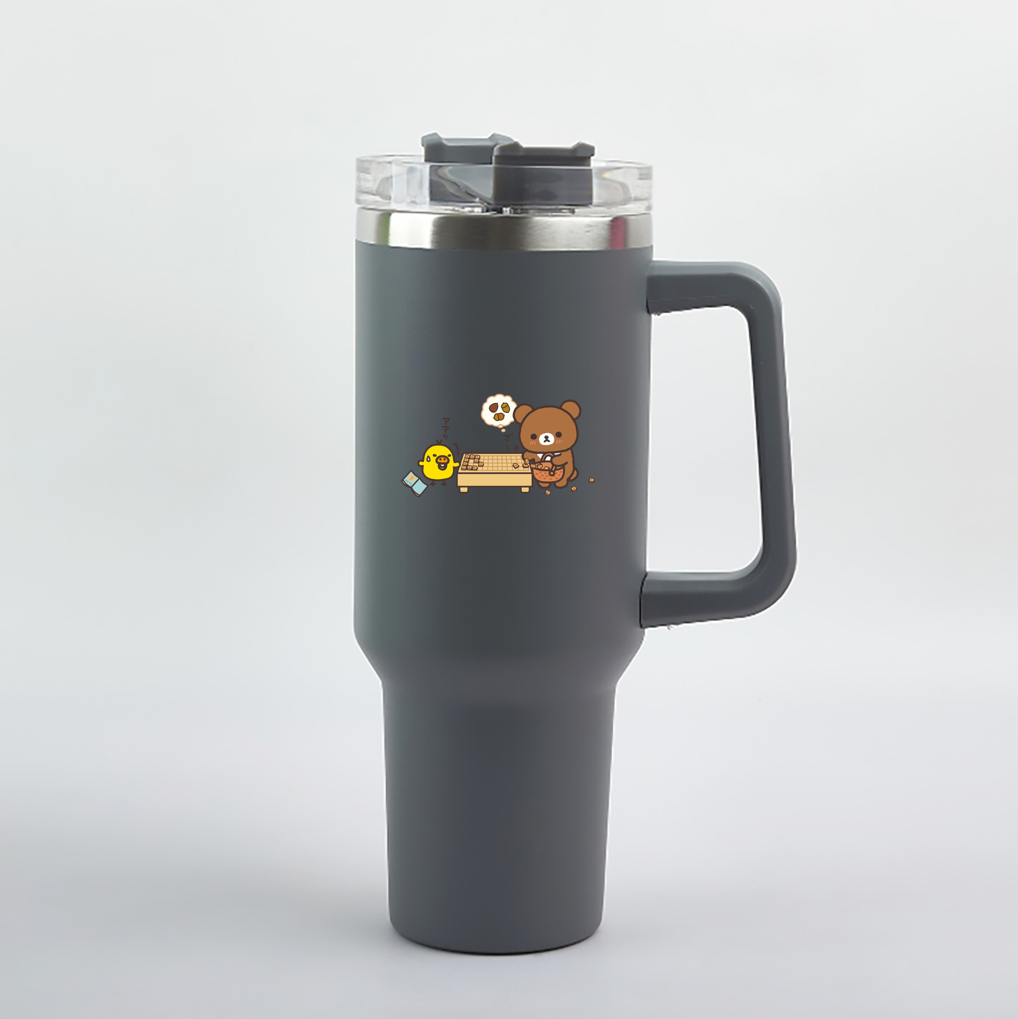 （画像用） リラックマ リラックマ キイロイトリ Rilakkuma Korilakkuma Kiiroitori 1200mL車用タンブラー（カラープリント）