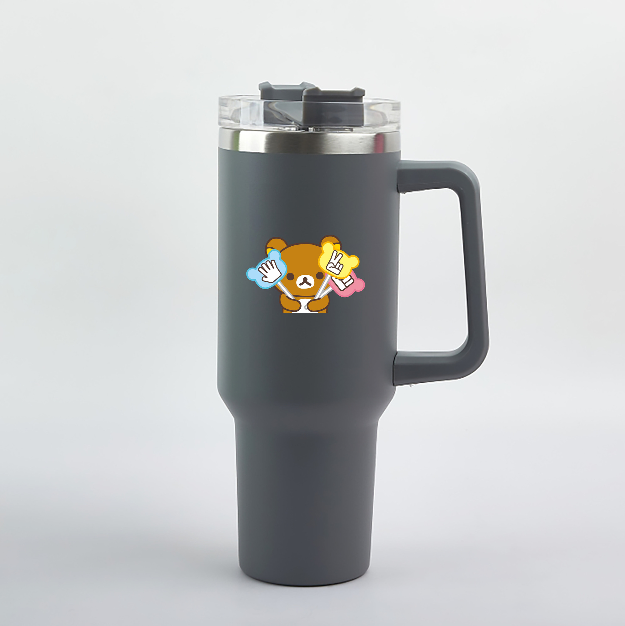（画像用） リラックマ リラックマ キイロイトリ Rilakkuma Korilakkuma Kiiroitori 1200mL車用タンブラー（カラープリント）