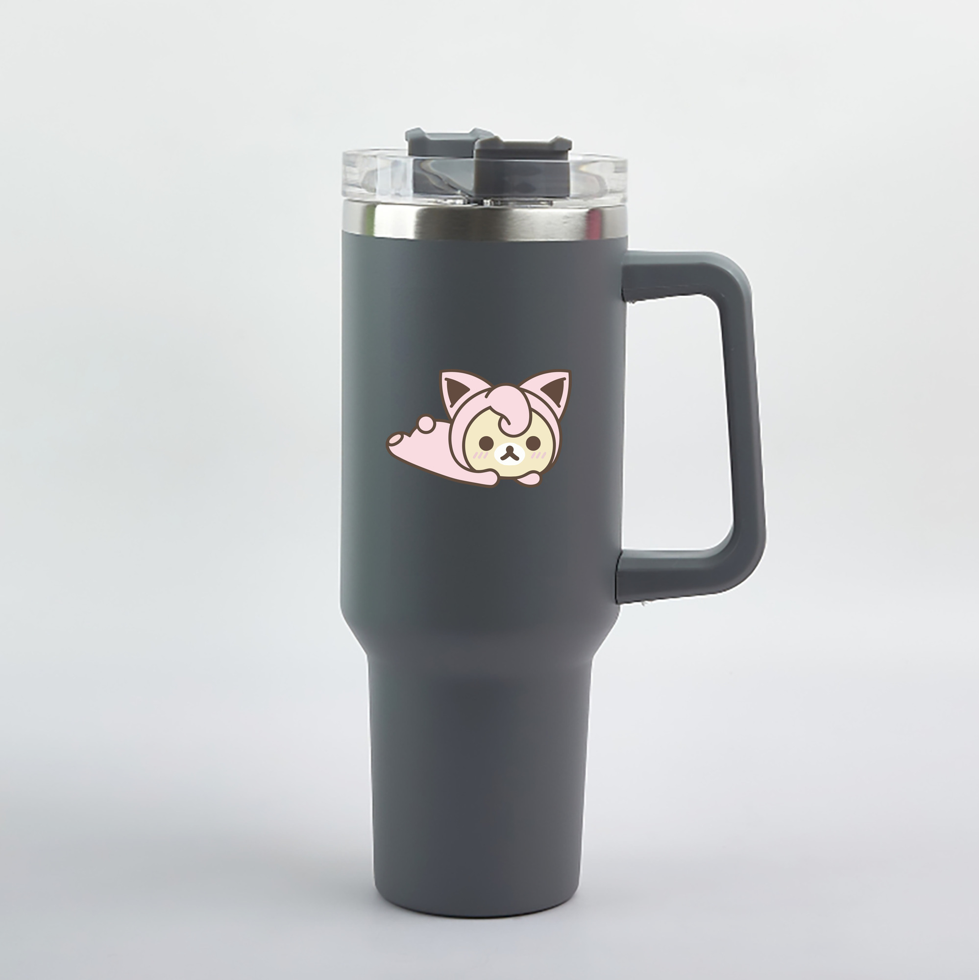 （画像用） リラックマ リラックマ キイロイトリ Rilakkuma Korilakkuma Kiiroitori 1200mL車用タンブラー（カラープリント）