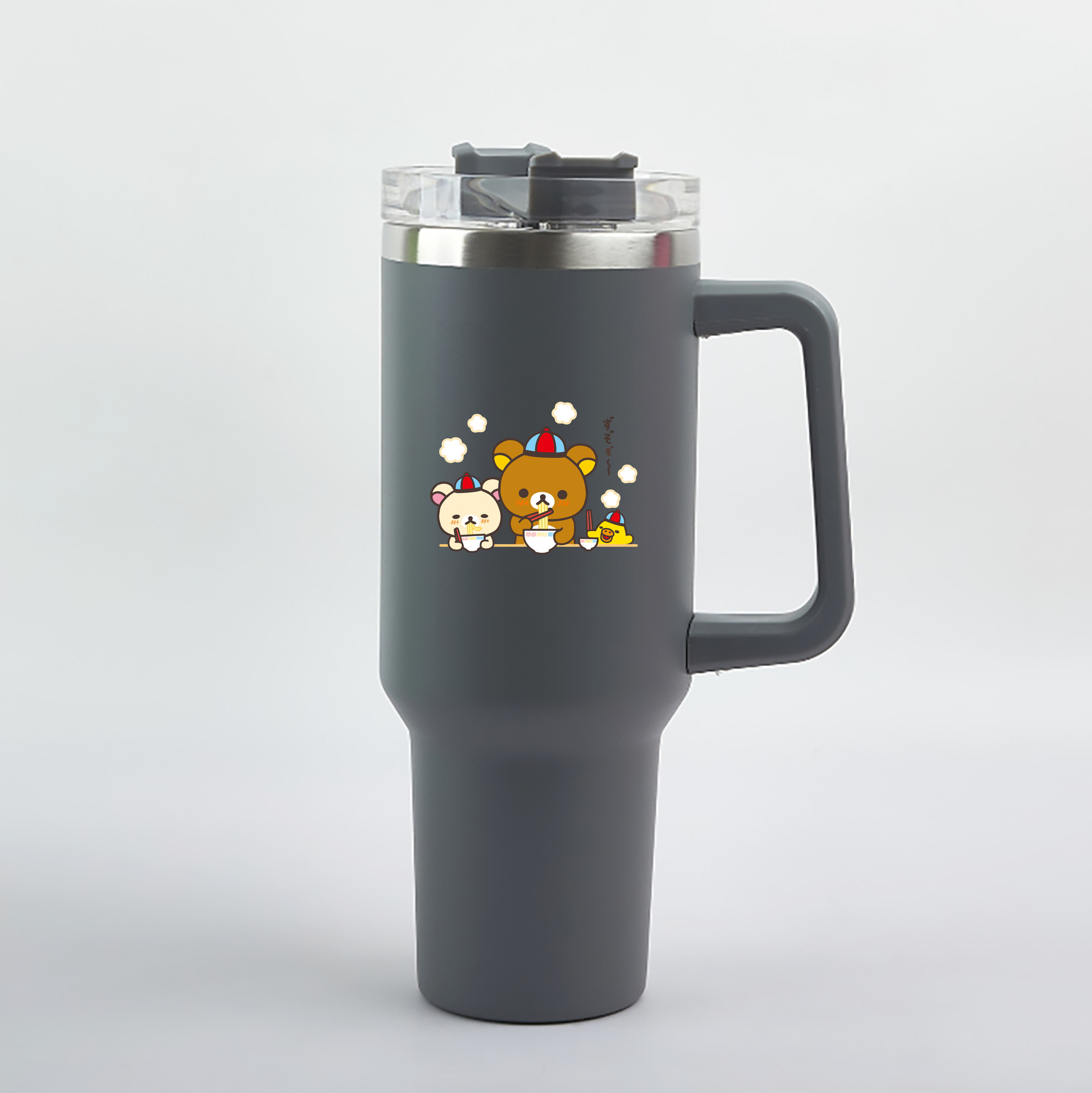 （画像用） リラックマ リラックマ キイロイトリ Rilakkuma Korilakkuma Kiiroitori 1200mL車用タンブラー（カラープリント）