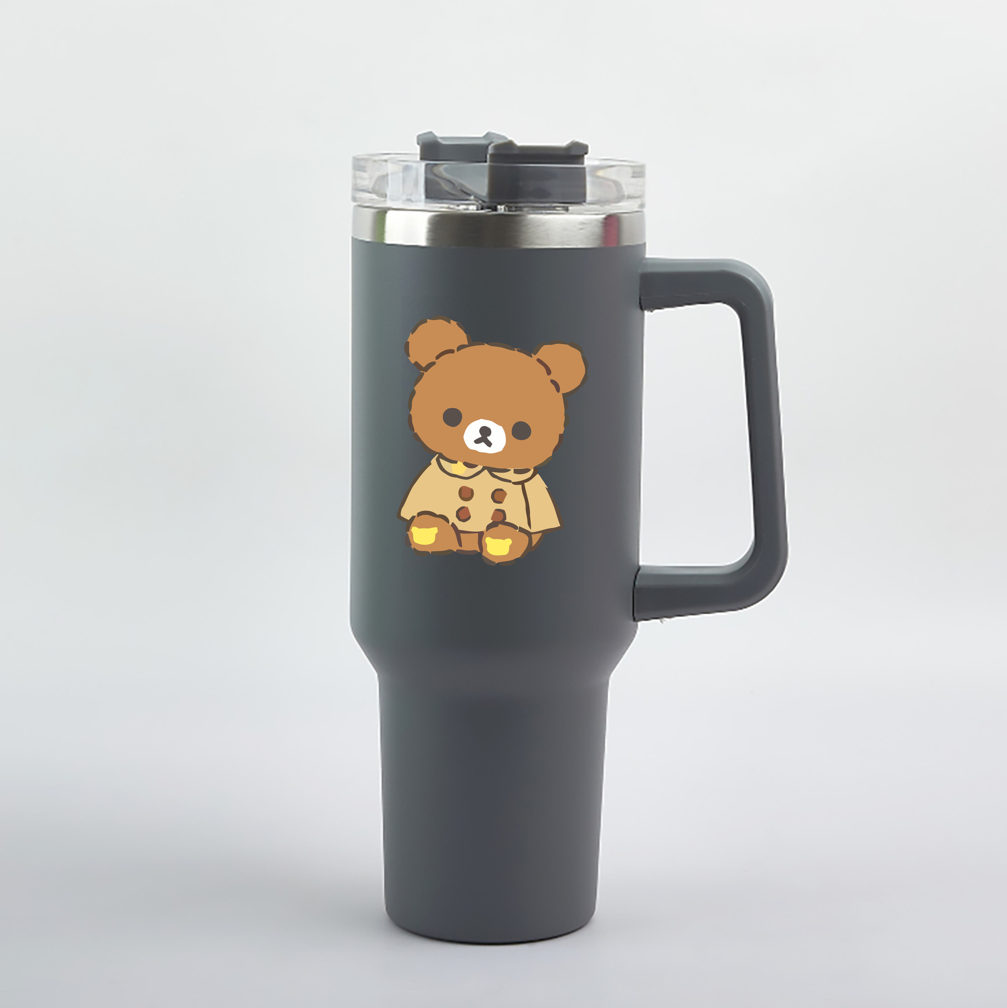 （画像用） リラックマ リラックマ キイロイトリ Rilakkuma Korilakkuma Kiiroitori 1200mL車用タンブラー（カラープリント）