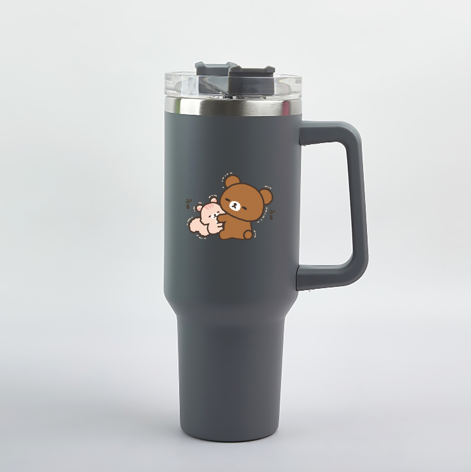 （画像用） リラックマ リラックマ キイロイトリ Rilakkuma Korilakkuma Kiiroitori 1200mL車用タンブラー（カラープリント）