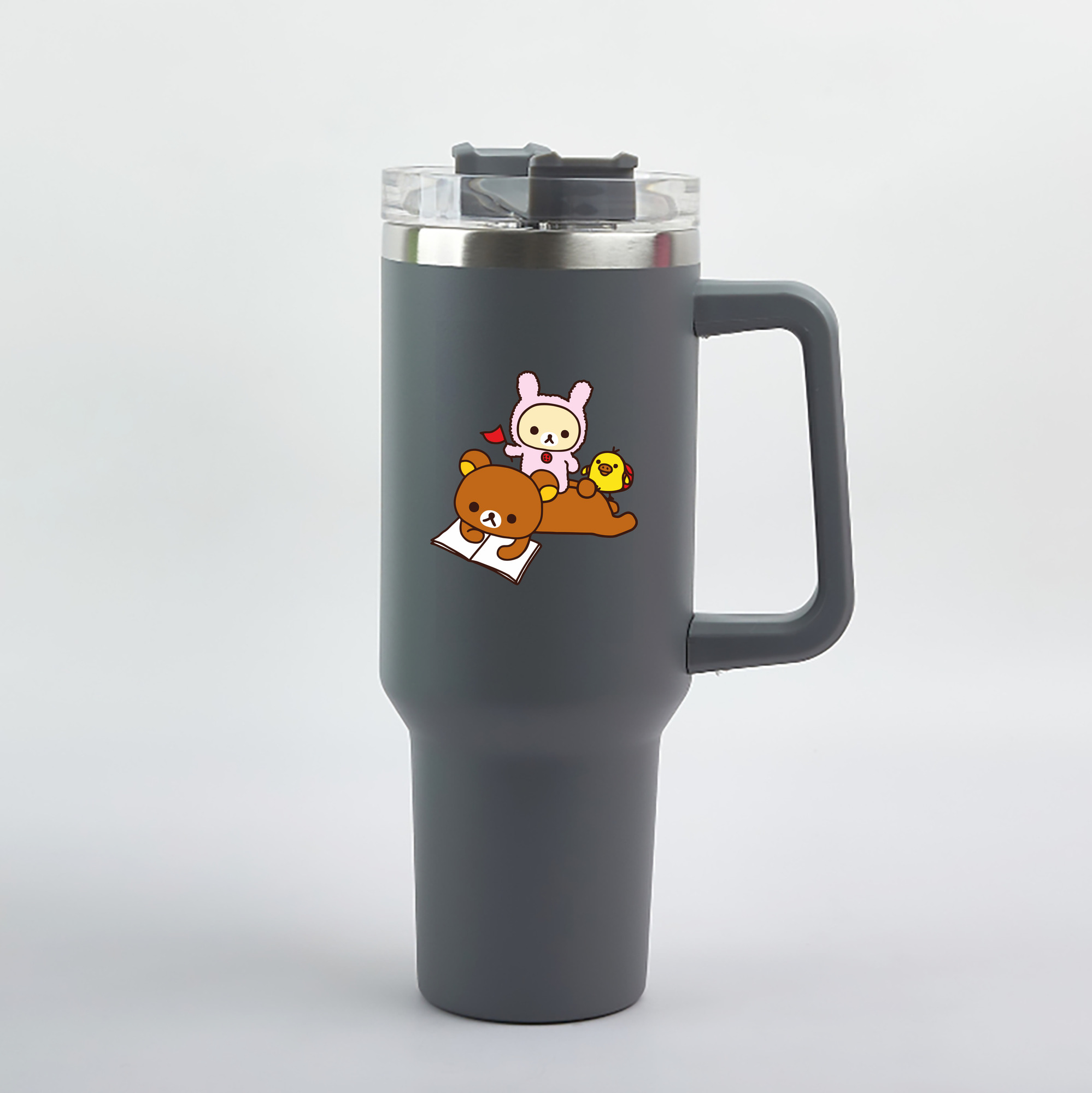 （画像用） リラックマ リラックマ キイロイトリ Rilakkuma Korilakkuma Kiiroitori 1200mL車用タンブラー（カラープリント）