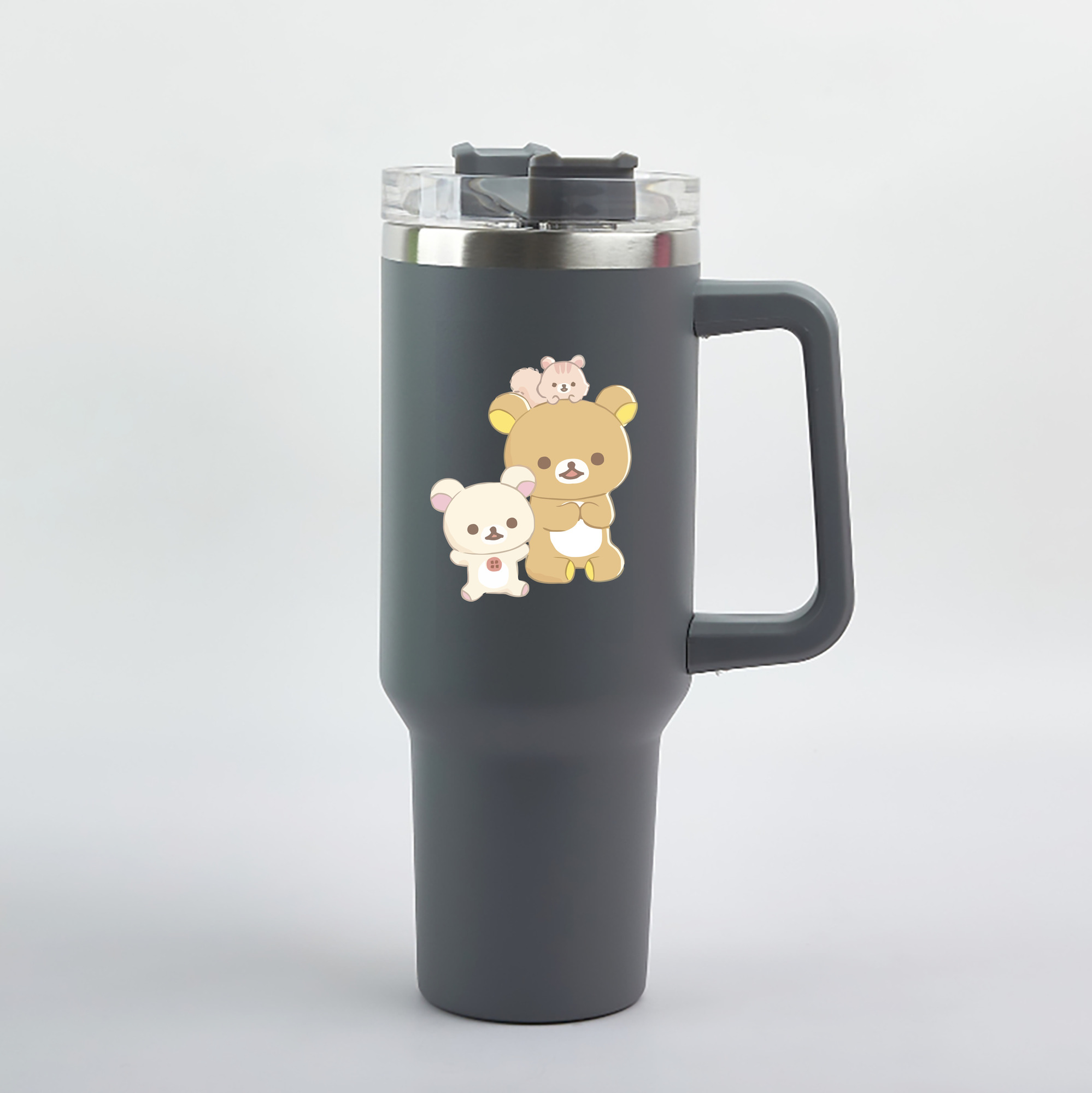 （画像用） リラックマ リラックマ キイロイトリ Rilakkuma Korilakkuma Kiiroitori 1200mL車用タンブラー（カラープリント）